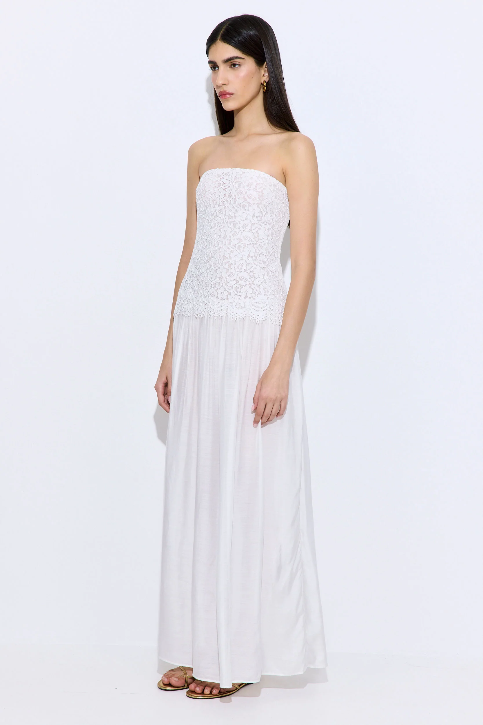 Lace Drop Waist Maxi Dress - Image 4