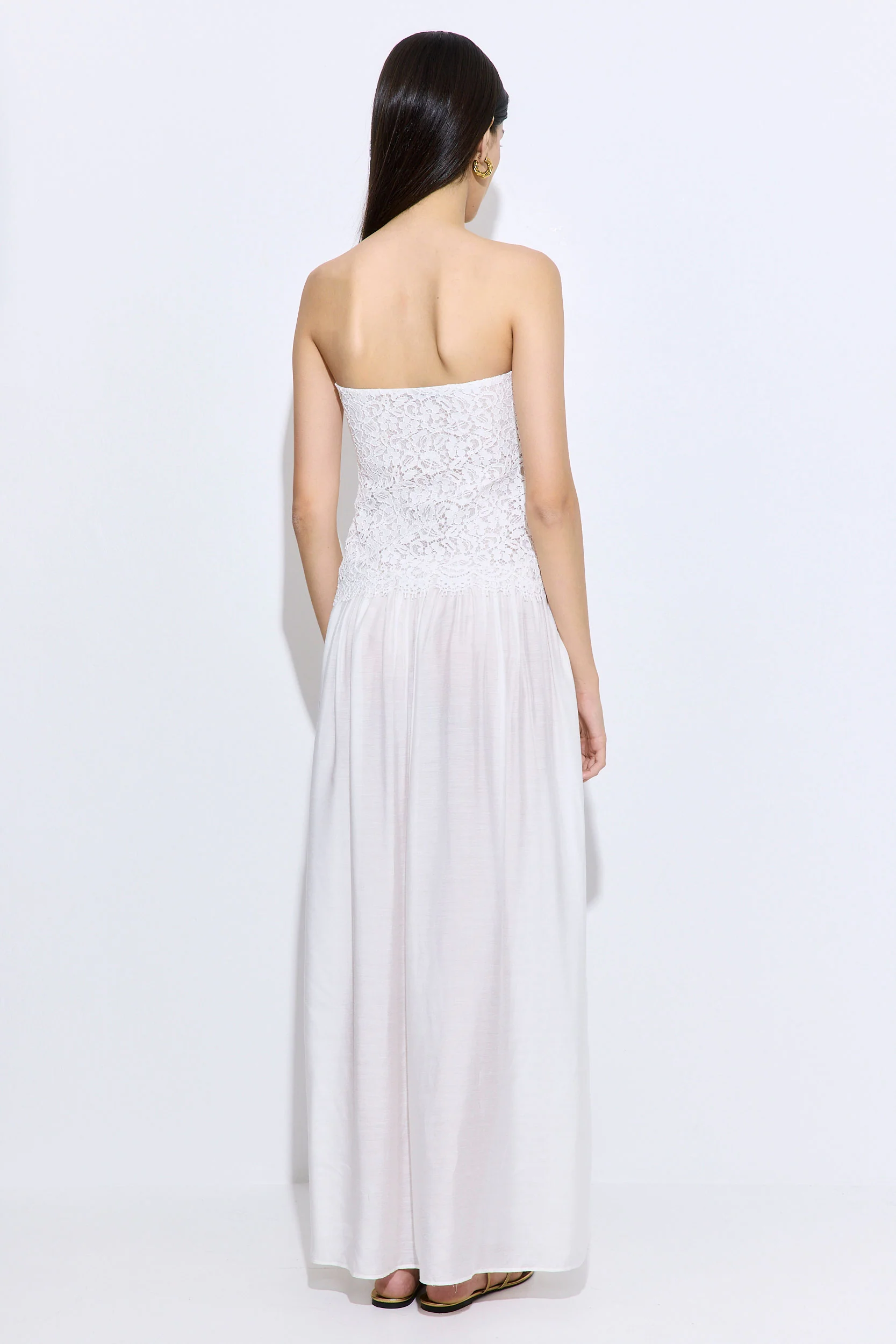 Lace Drop Waist Maxi Dress - Image 5