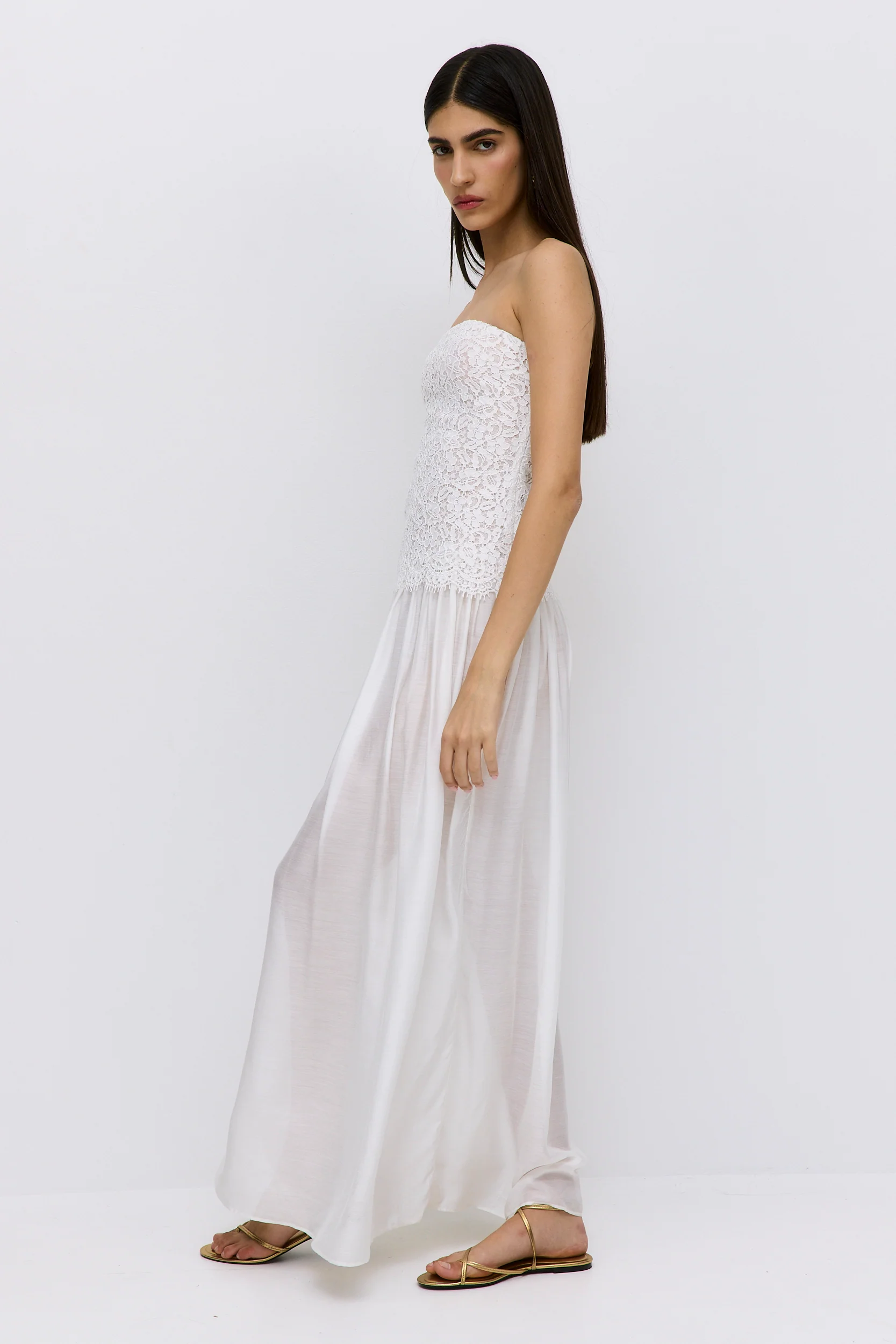 Lace Drop Waist Maxi Dress - Image 7
