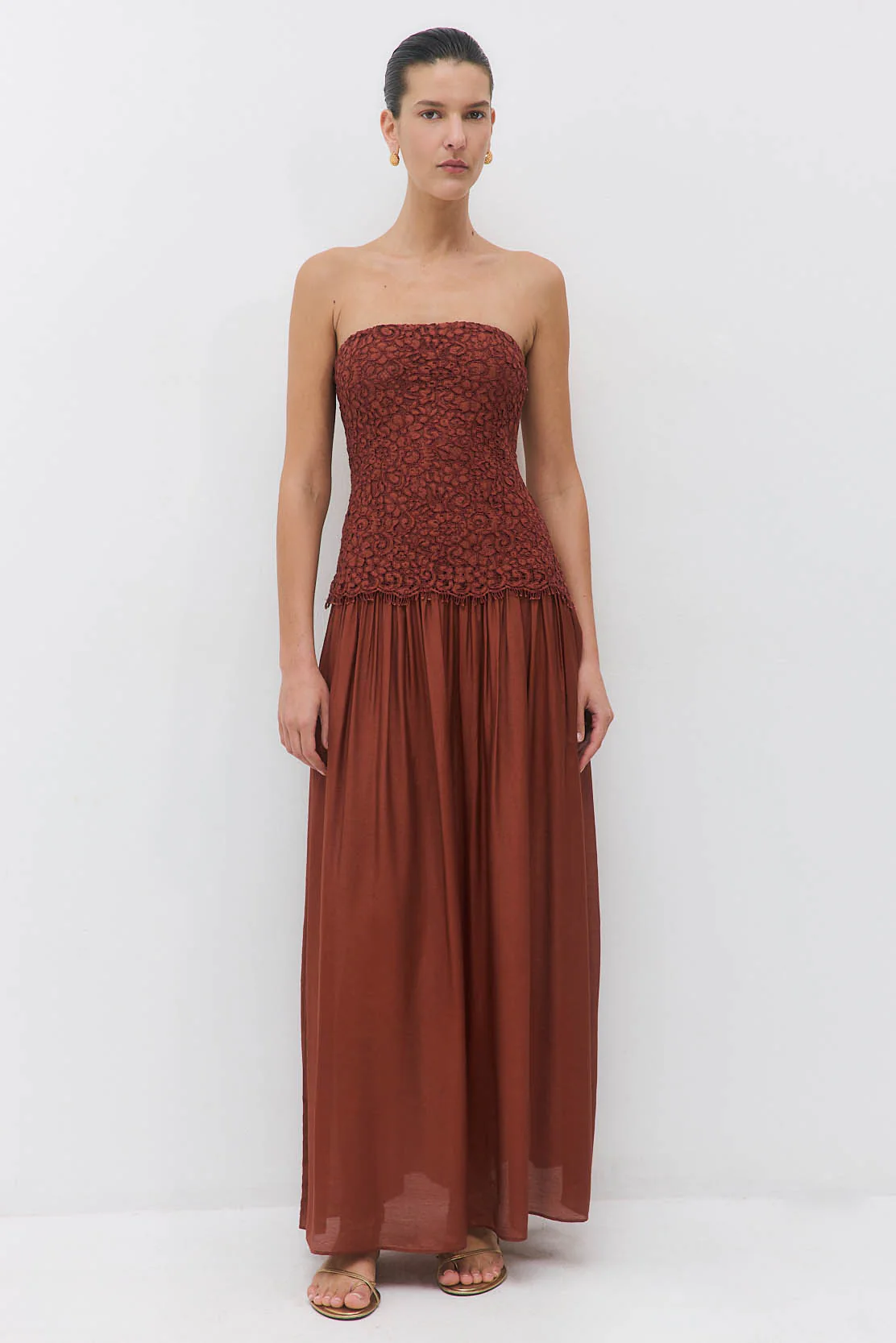 Lace Drop Waist Maxi Dress - Image 2