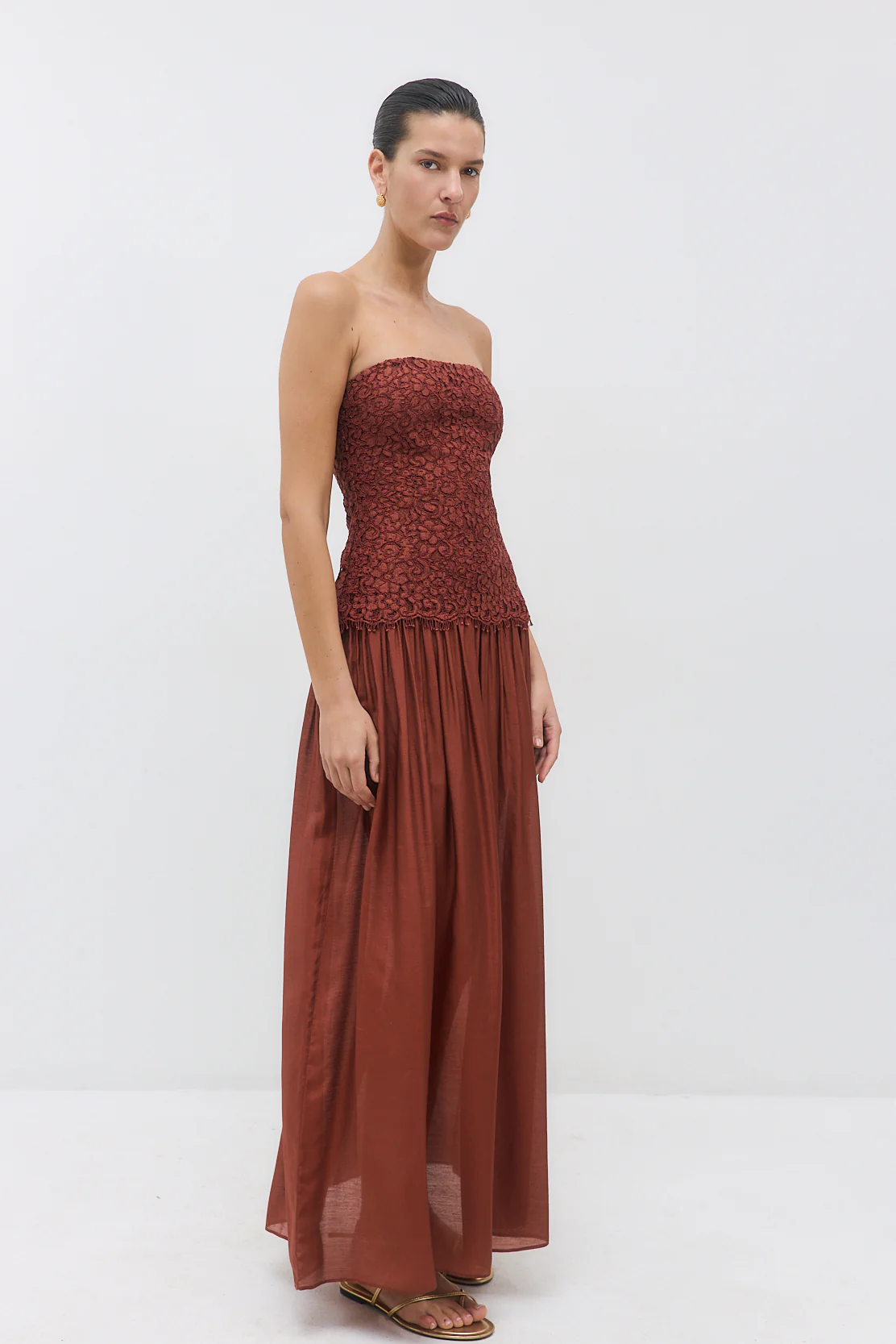 Lace Drop Waist Maxi Dress - Image 4