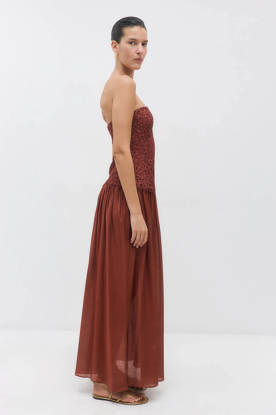 Lace Drop Waist Maxi Dress - Image 6