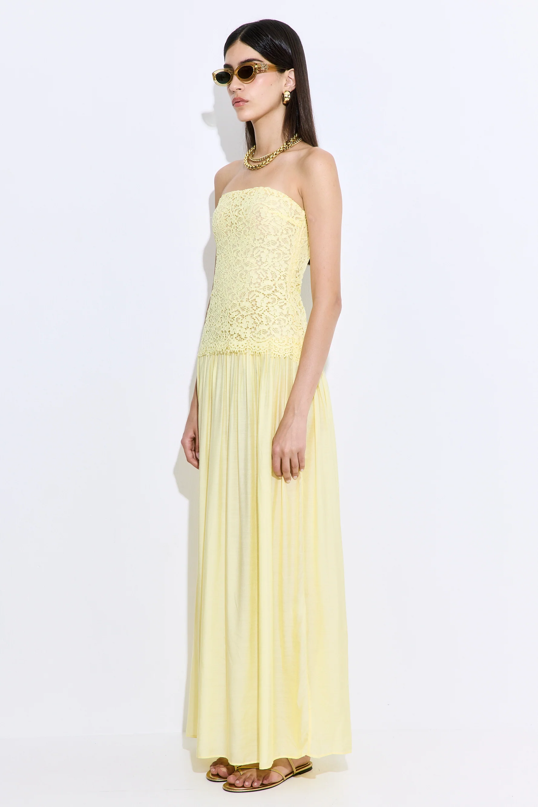 Lace Drop Waist Maxi Dress - Image 4