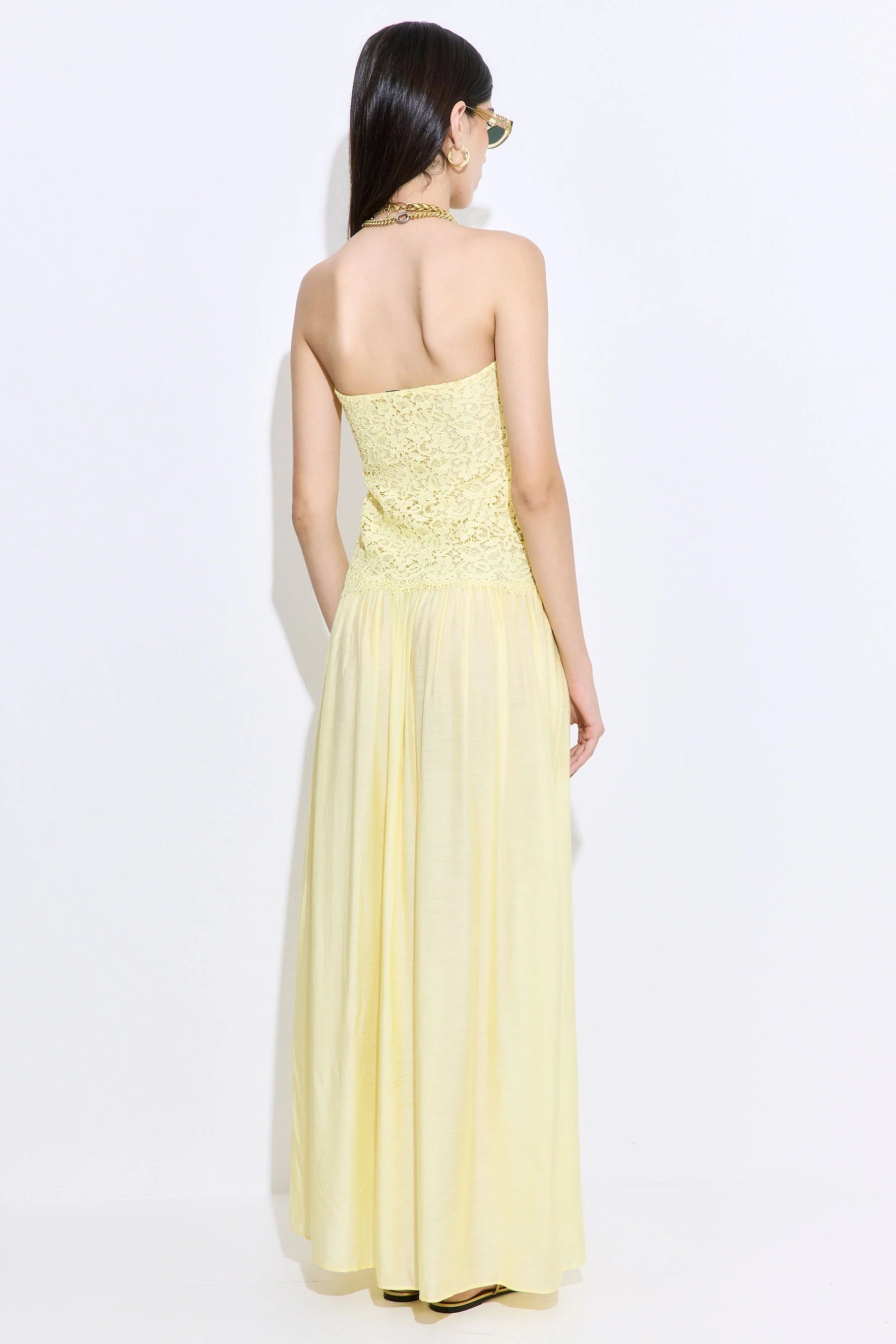 Lace Drop Waist Maxi Dress - Image 5