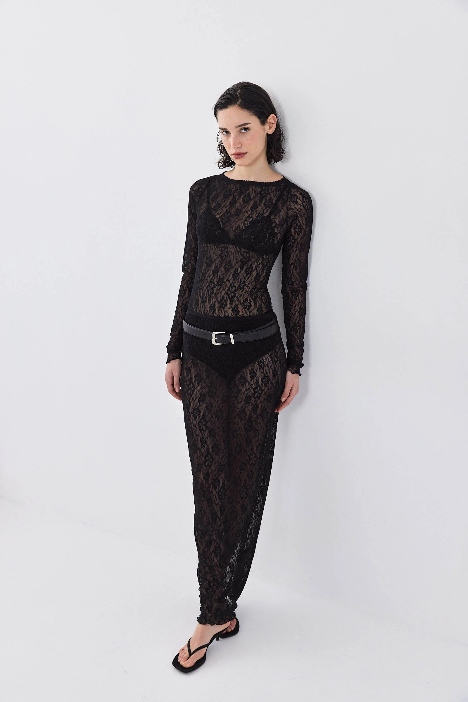 Lace Long Sleeved Top - Image 3