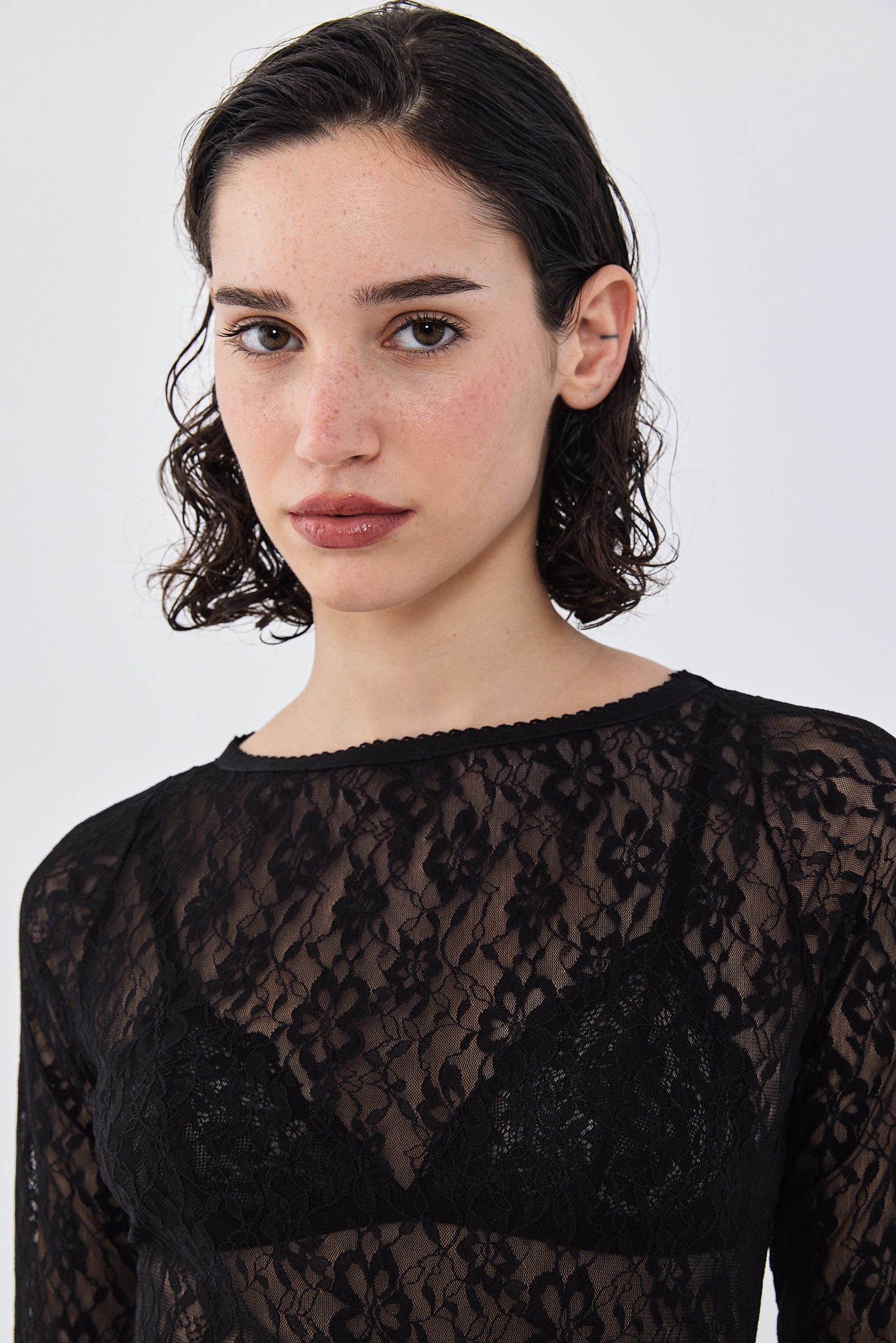 Lace Long Sleeved Top - Image 9