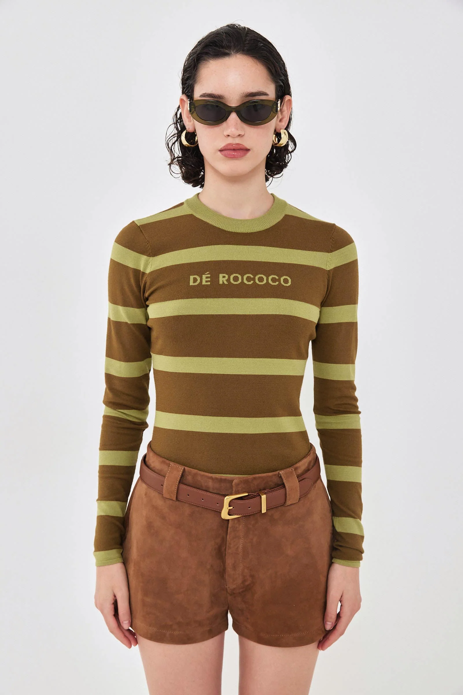 Lightweight Knitted Striped Top