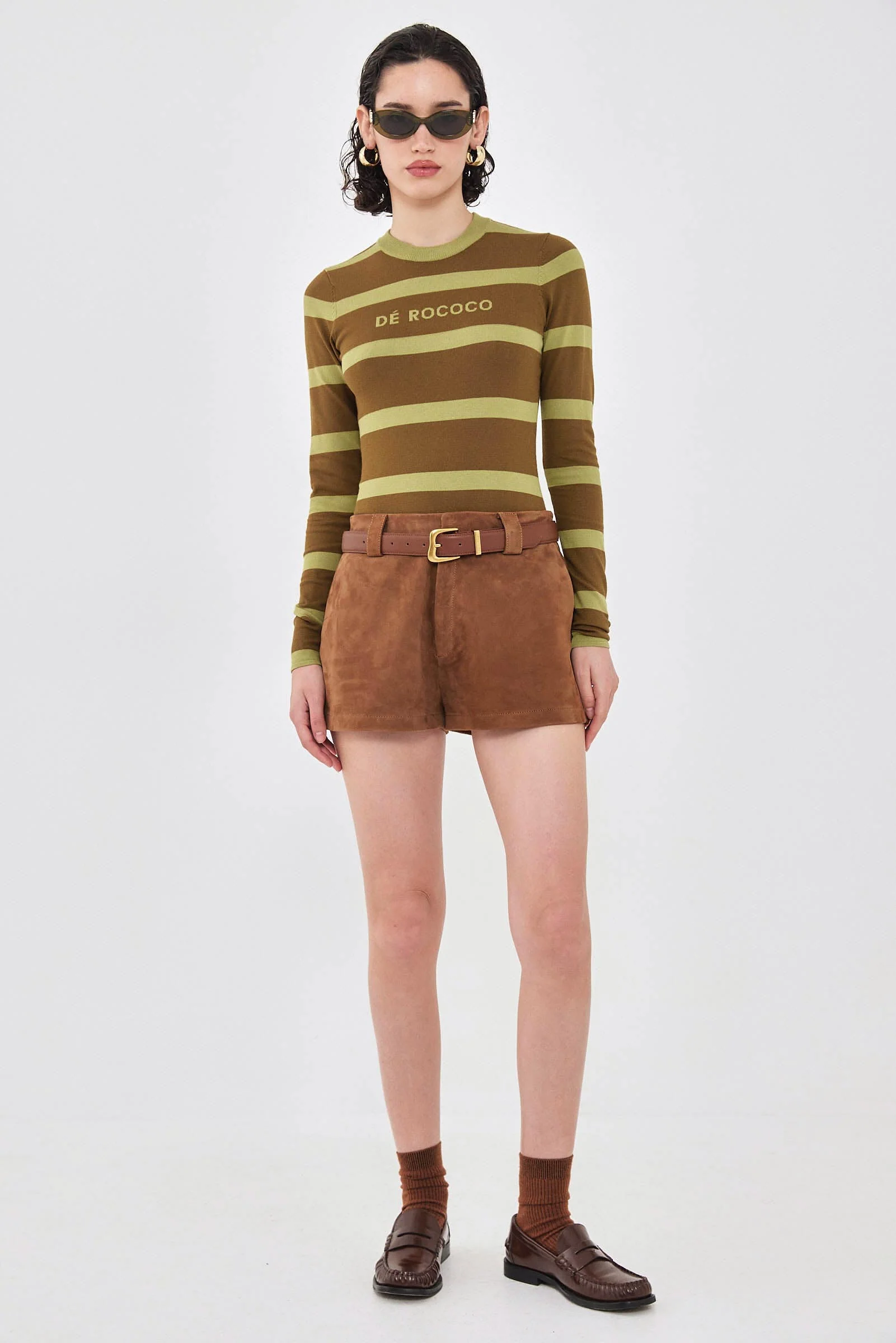 Lightweight Knitted Striped Top - Image 2