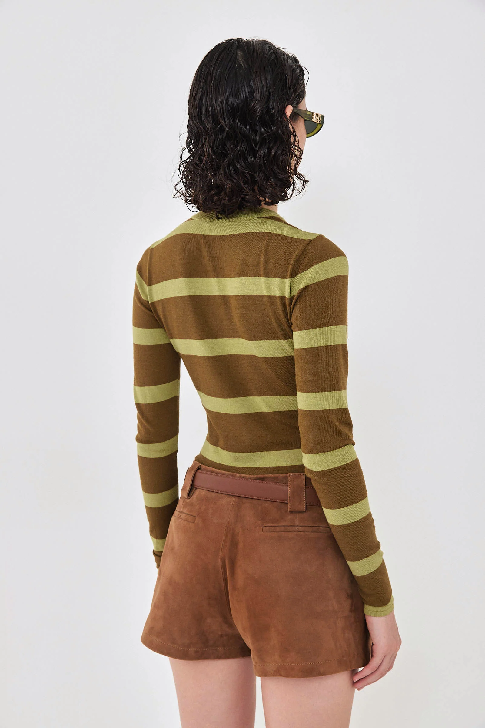 Lightweight Knitted Striped Top - Image 5
