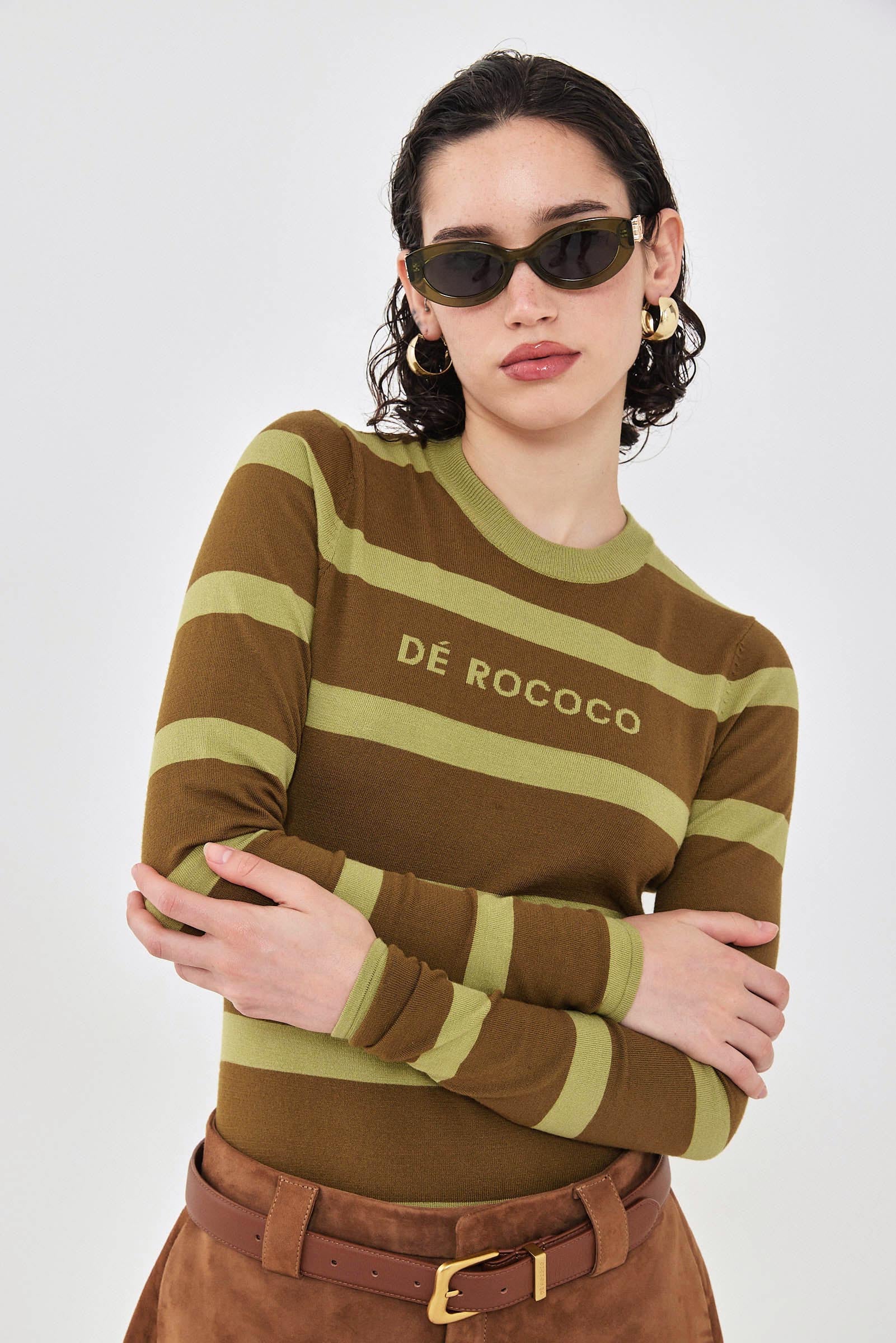 Lightweight Knitted Striped Top - Image 7