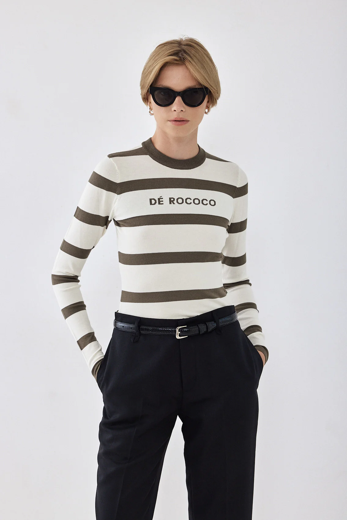 Lightweight Knitted Striped Top