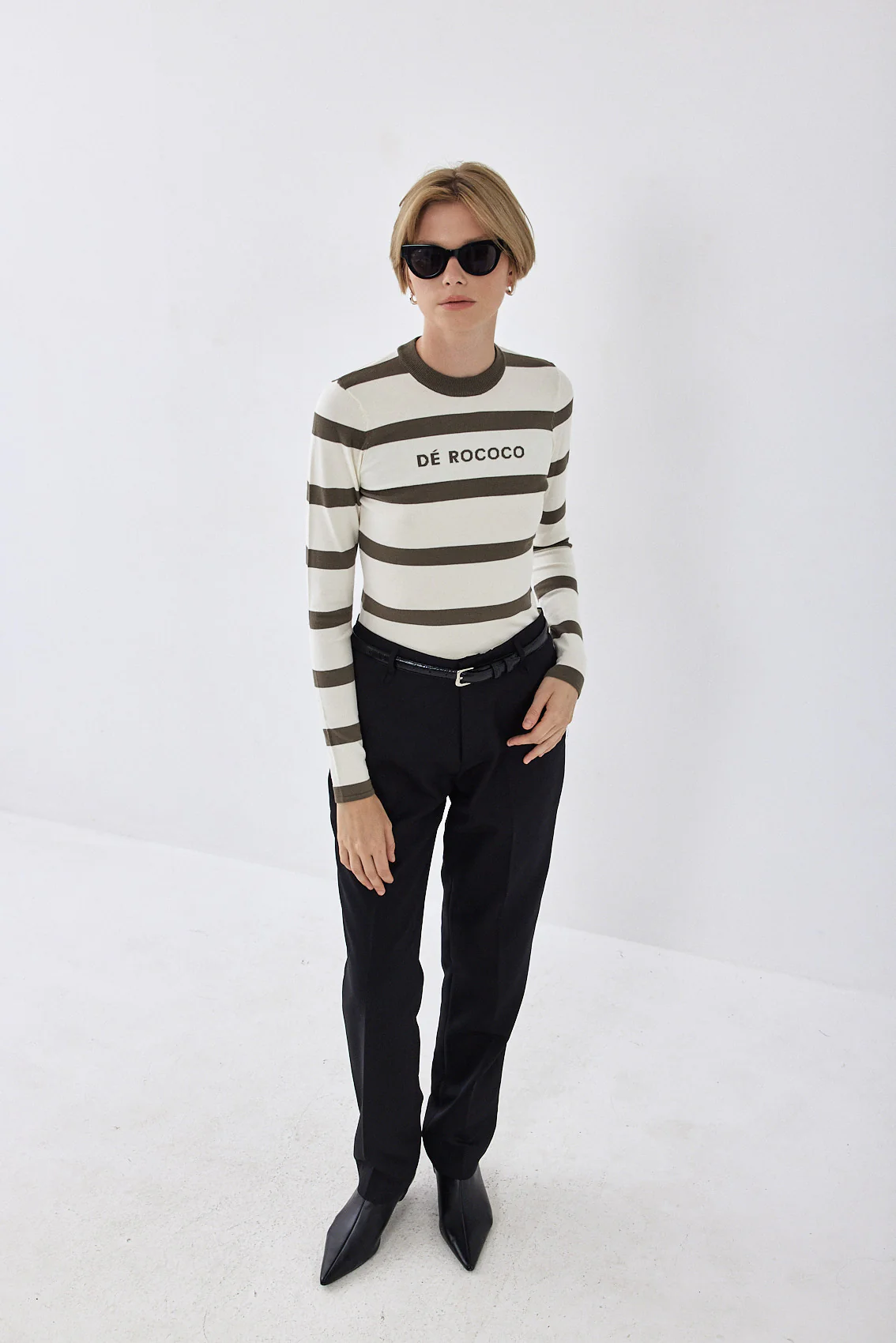 Lightweight Knitted Striped Top - Image 3