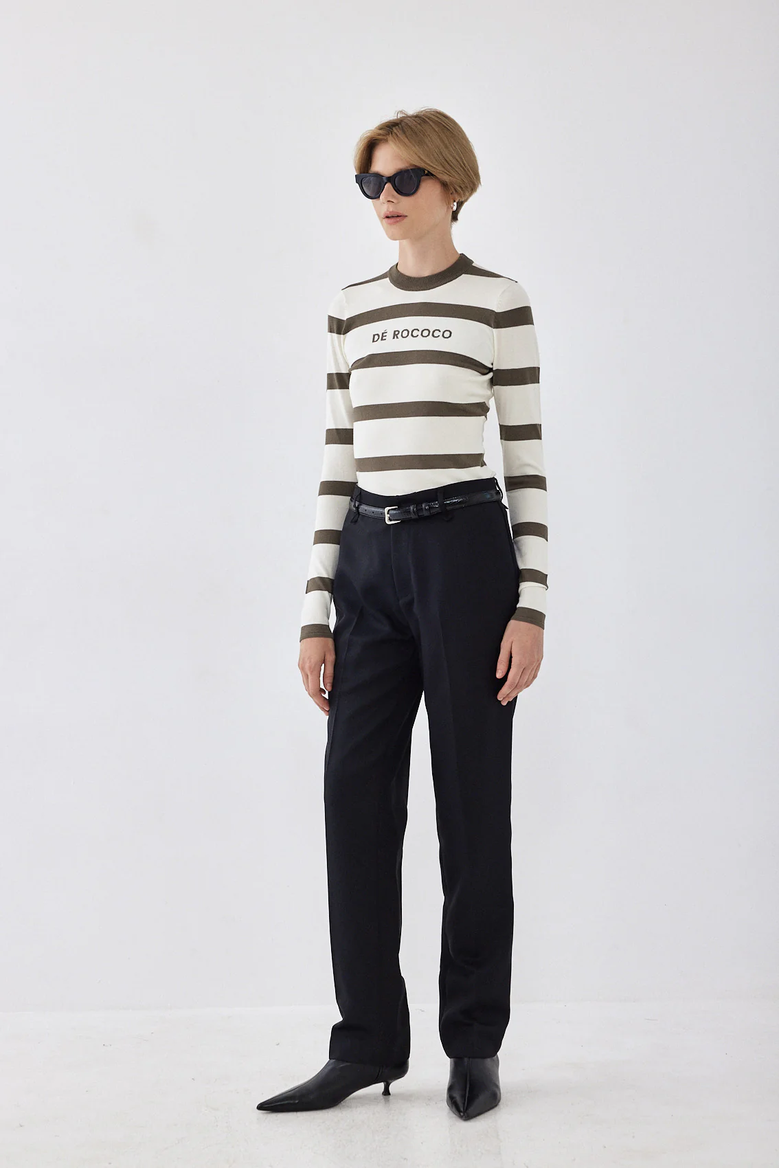 Lightweight Knitted Striped Top - Image 4