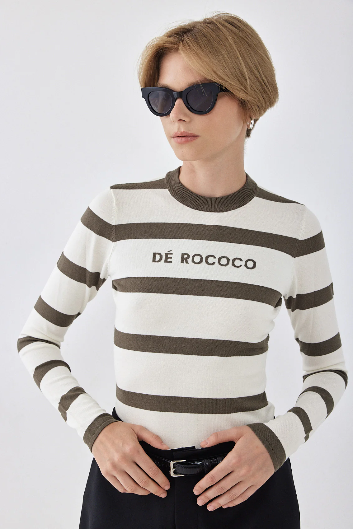 Lightweight Knitted Striped Top - Image 6