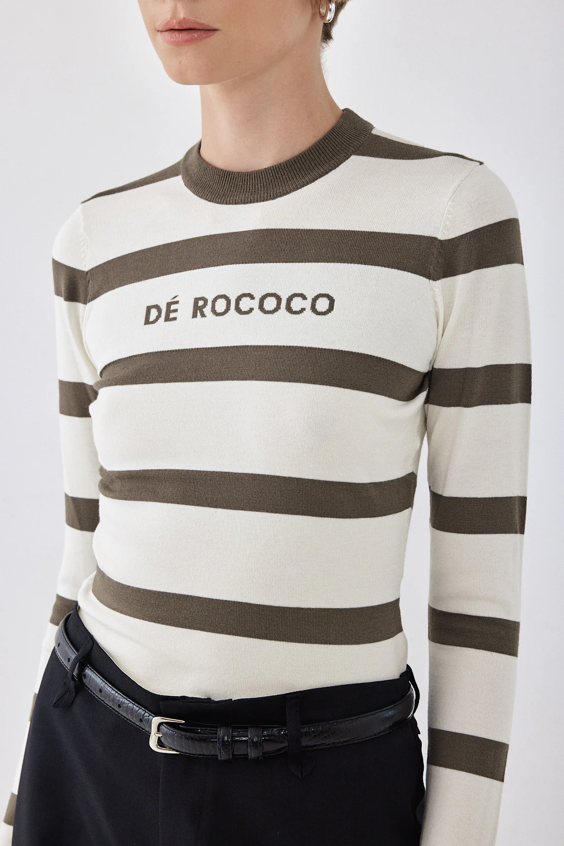 Lightweight Knitted Striped Top - Image 7