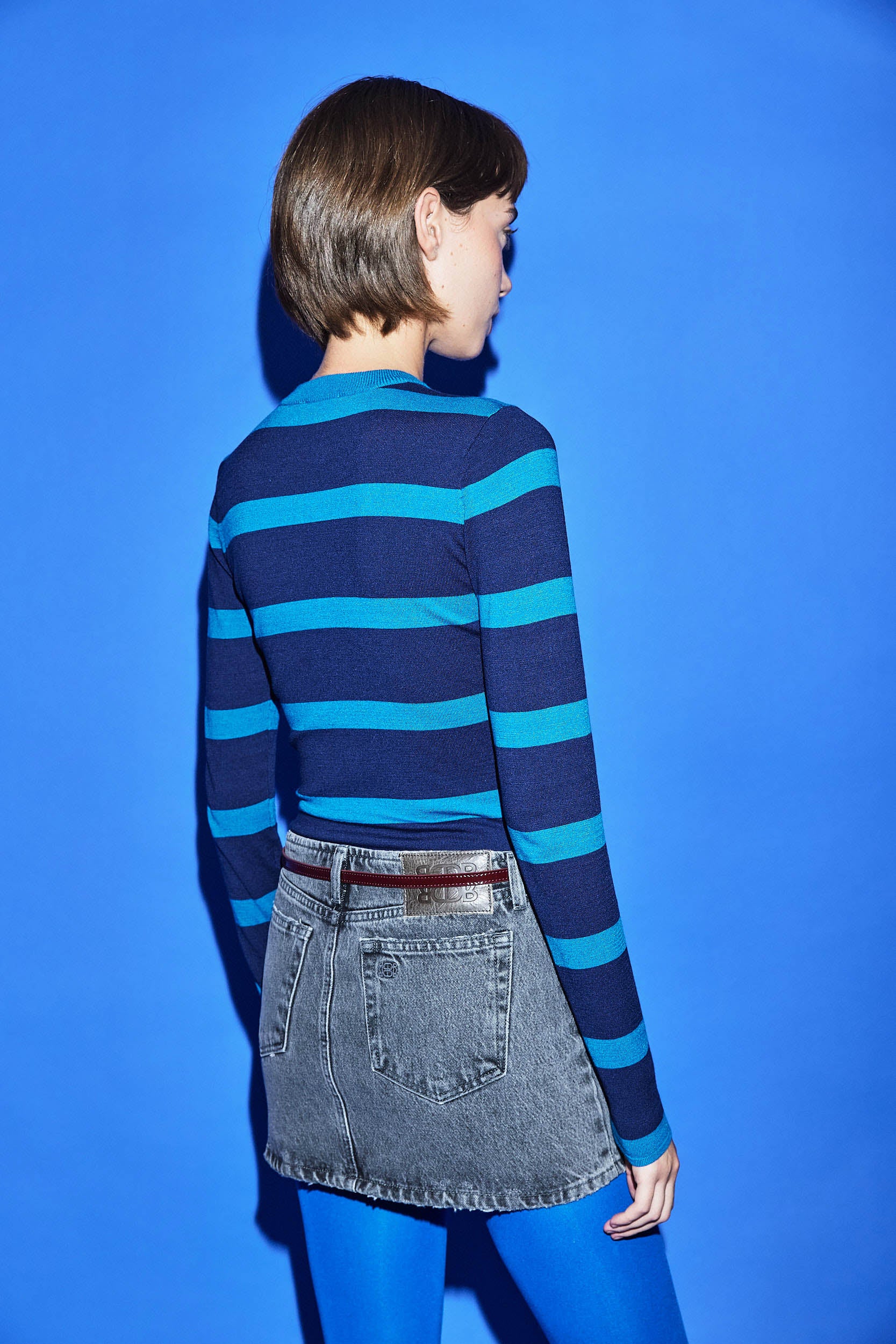 Lightweight Knitted Striped Top - Image 4