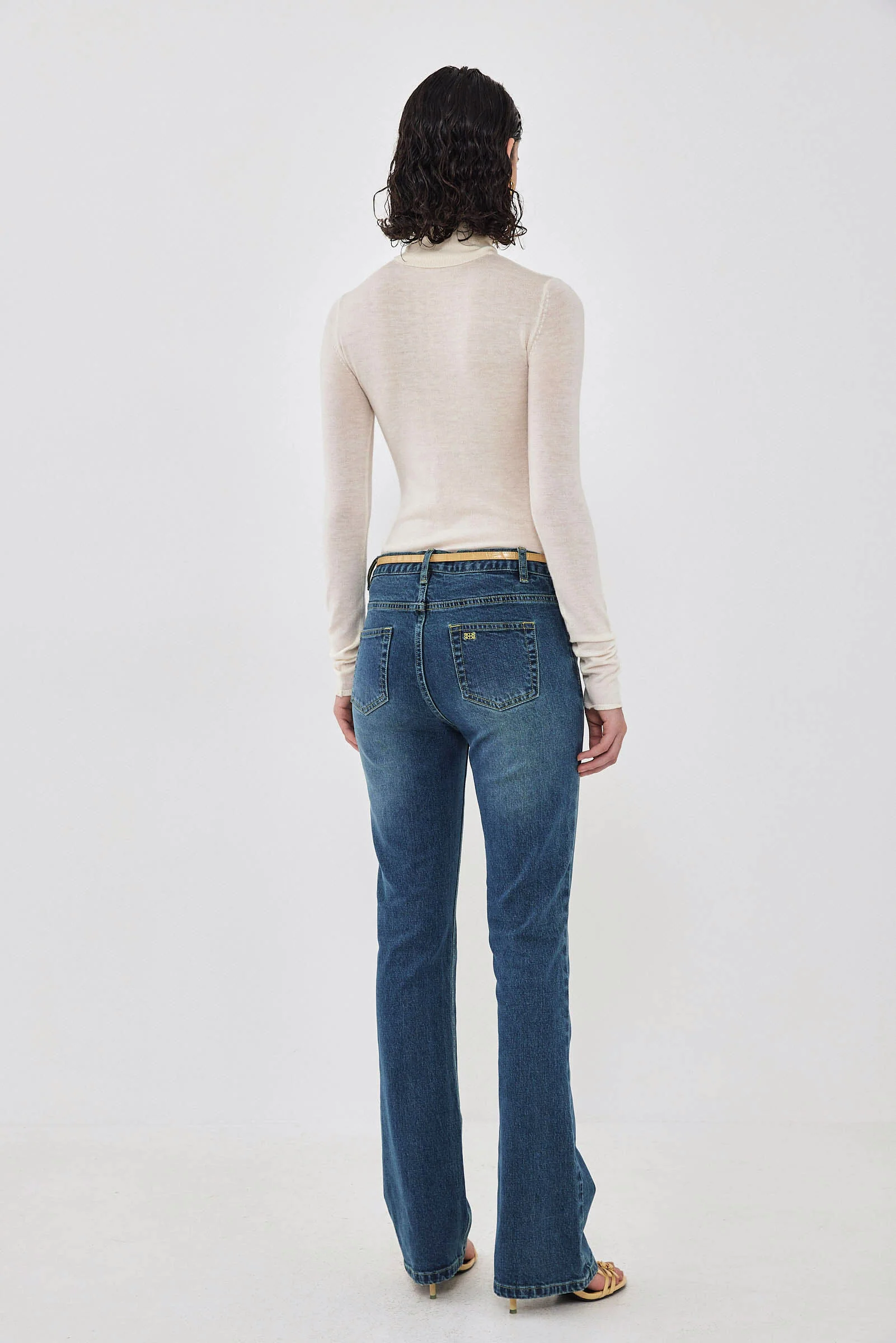 Lightweight Knitted Turtleneck Logo Top - Image 5