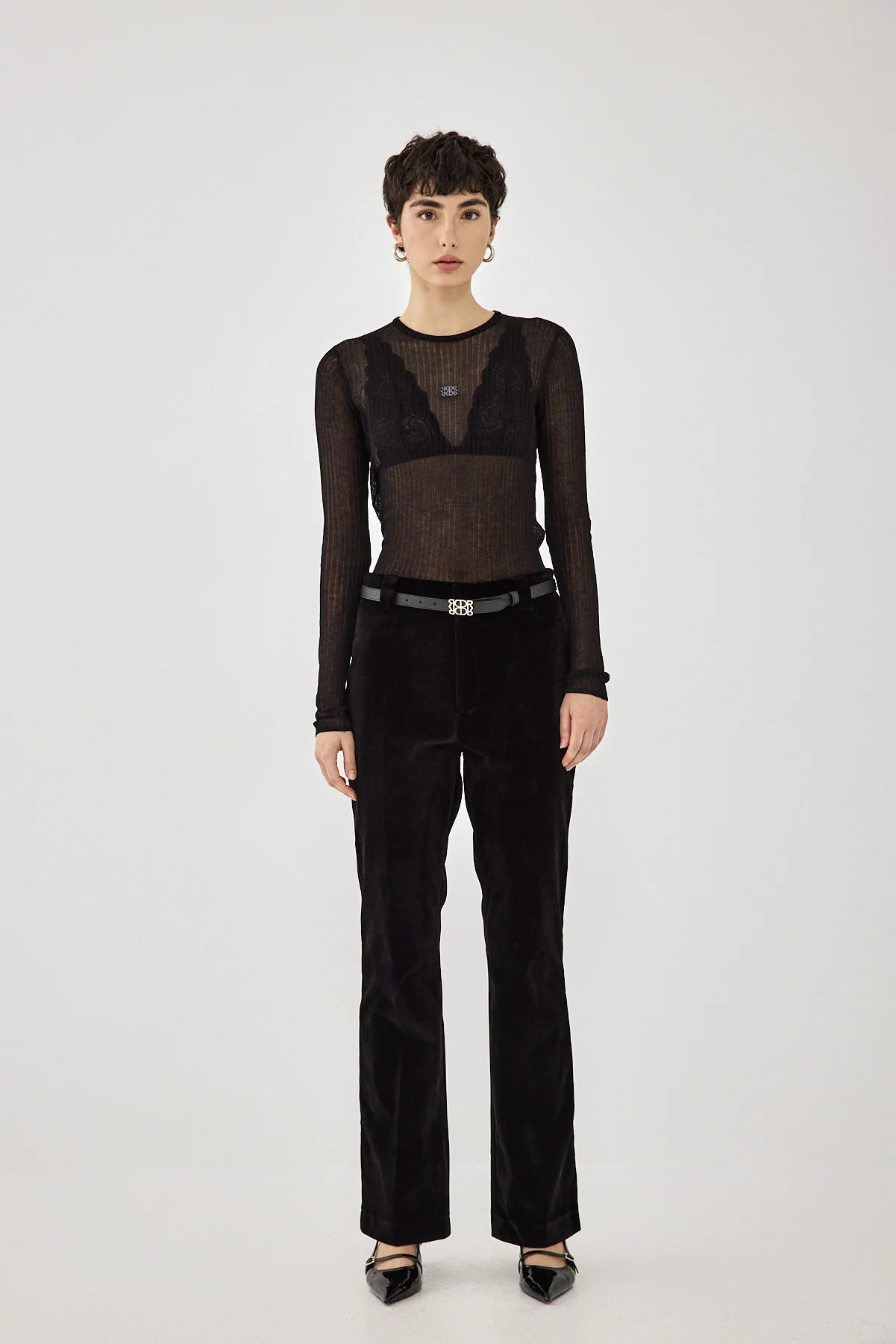 Lightweight Sheer Knitted Top - Image 2