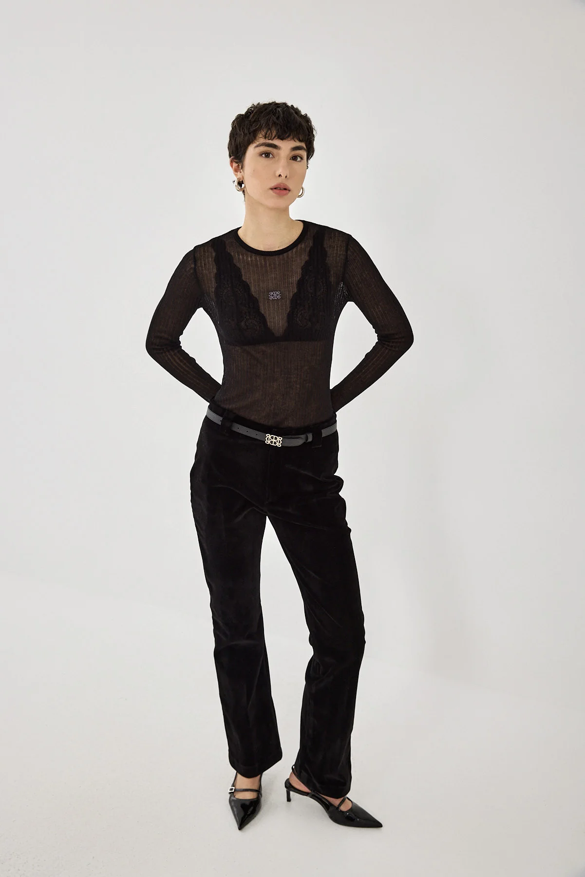 Lightweight Sheer Knitted Top - Image 3