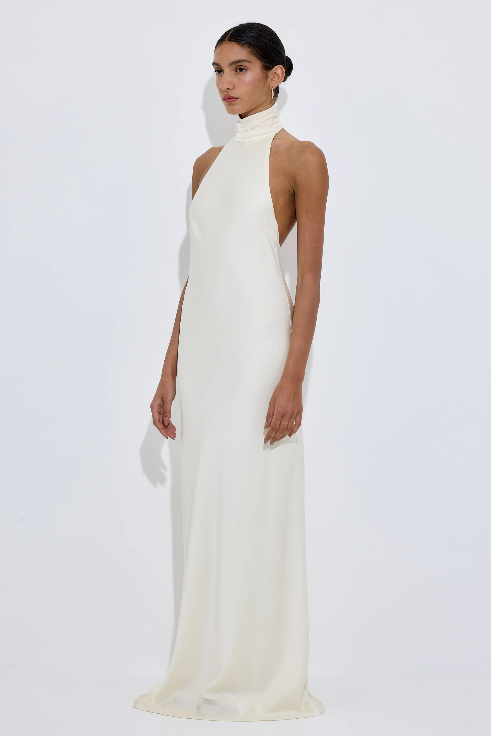 Limited Edition Collared Satin Dress - Image 4