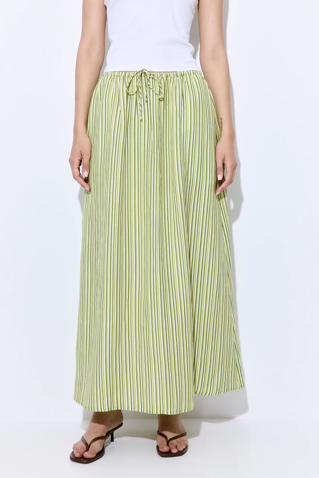 Linen Maxi Skirt - Image 2