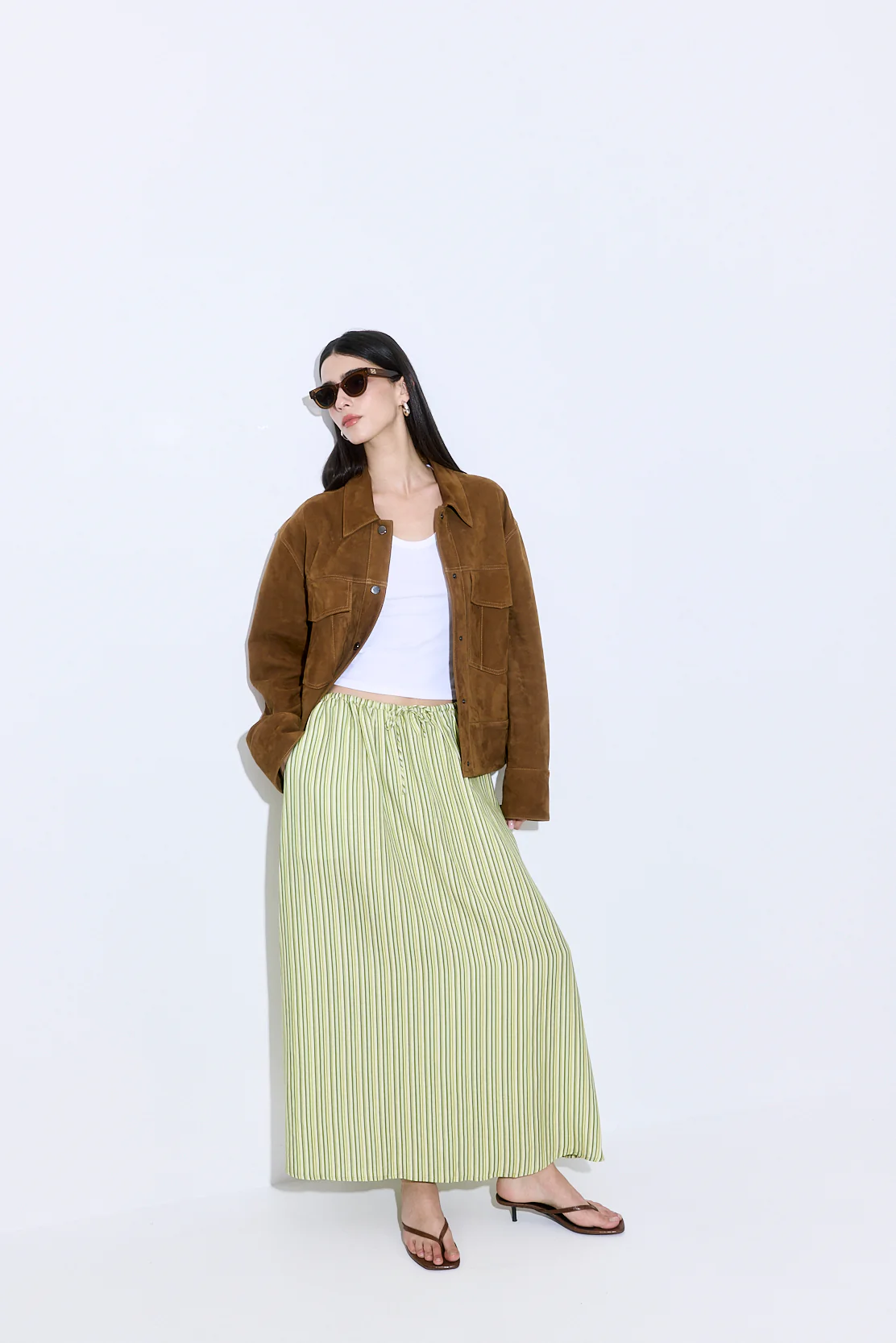 Linen Maxi Skirt - Image 3