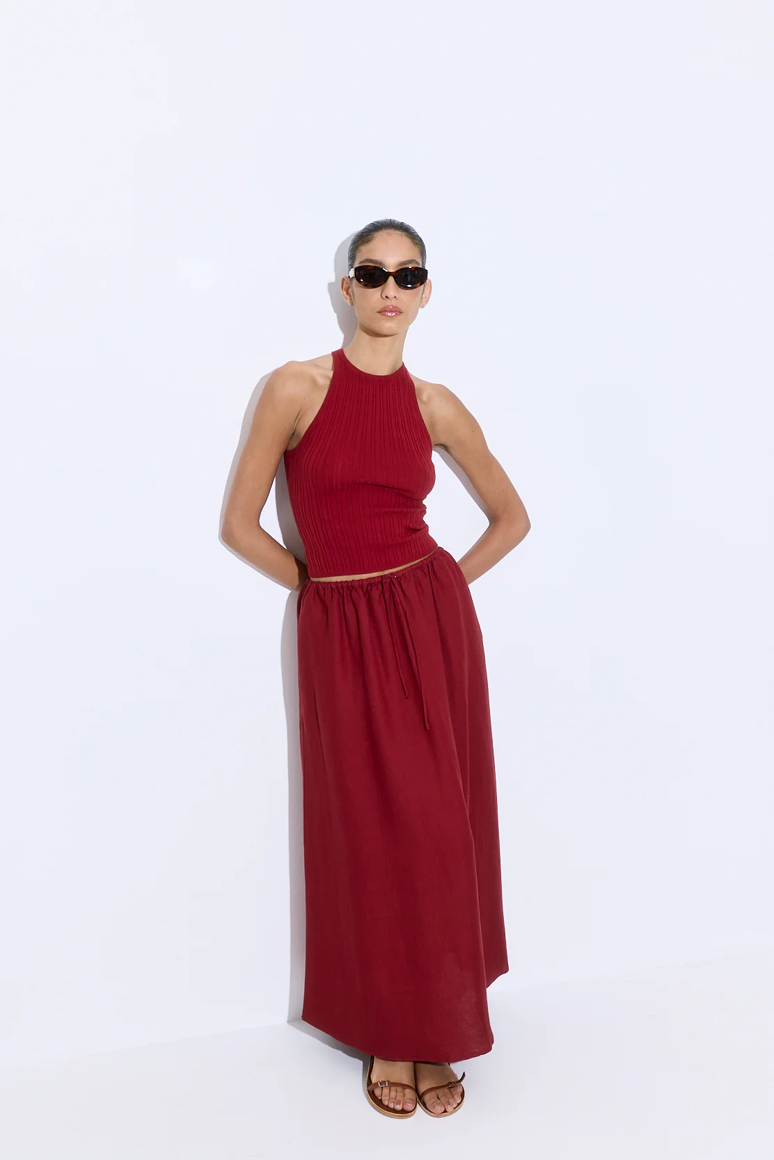 Linen Maxi Skirt - Image 3