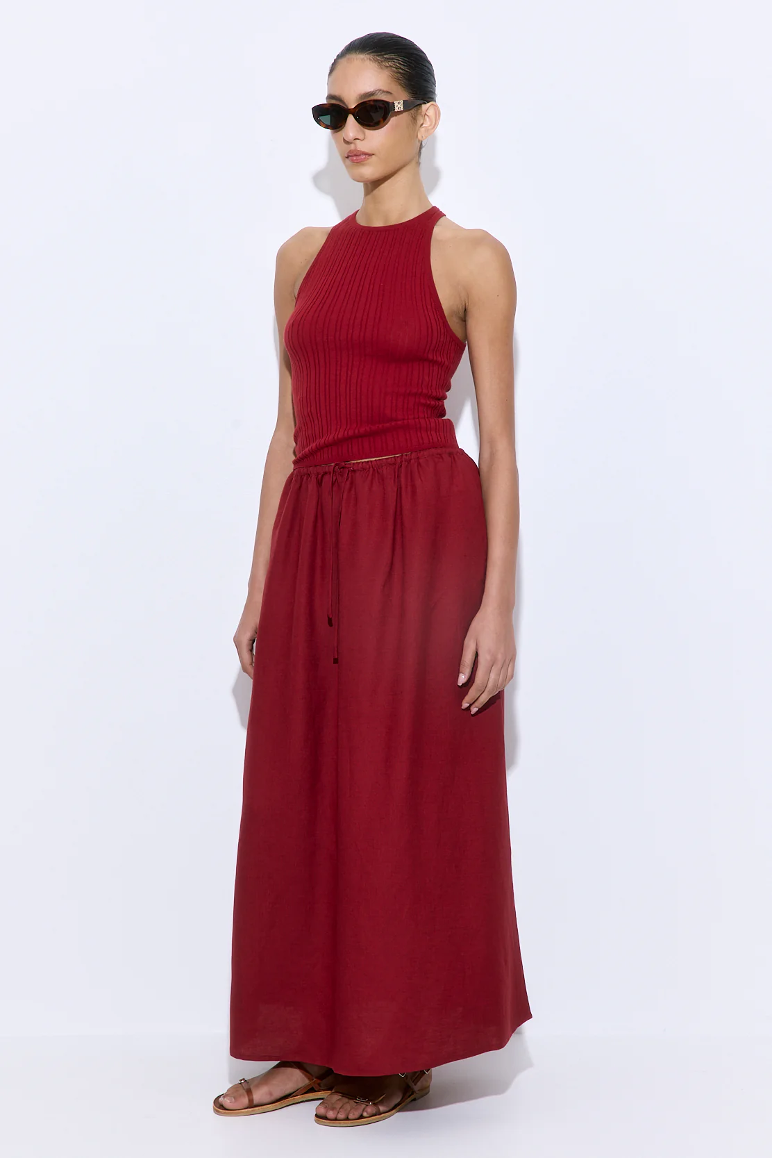 Linen Maxi Skirt - Image 4