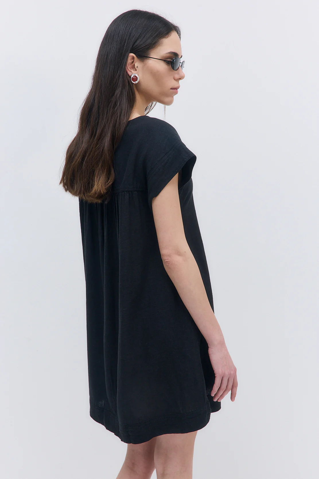 Linen String Tie Dress - Image 7
