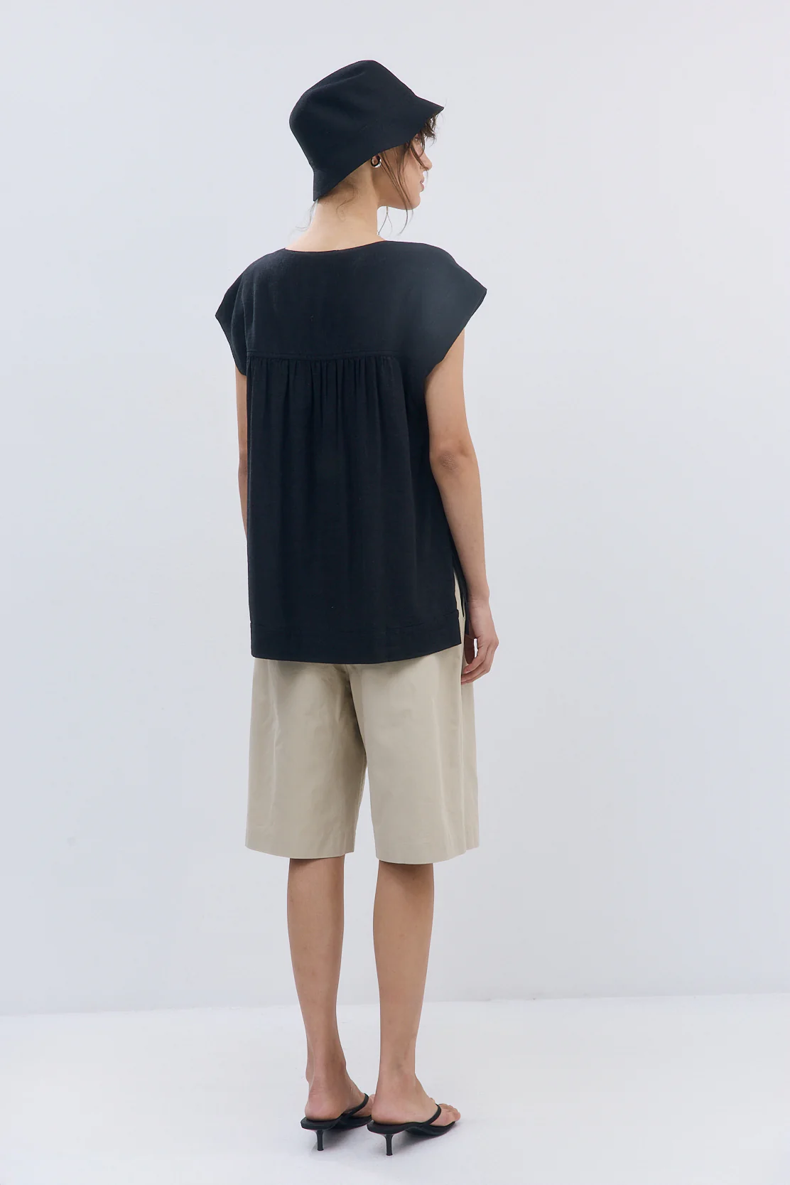 Linen String Tie Top - Image 6