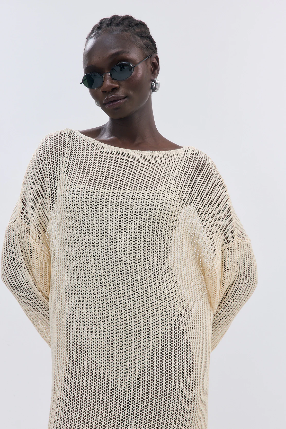 Long Sleeve Crochet Maxi Dress - Image 6