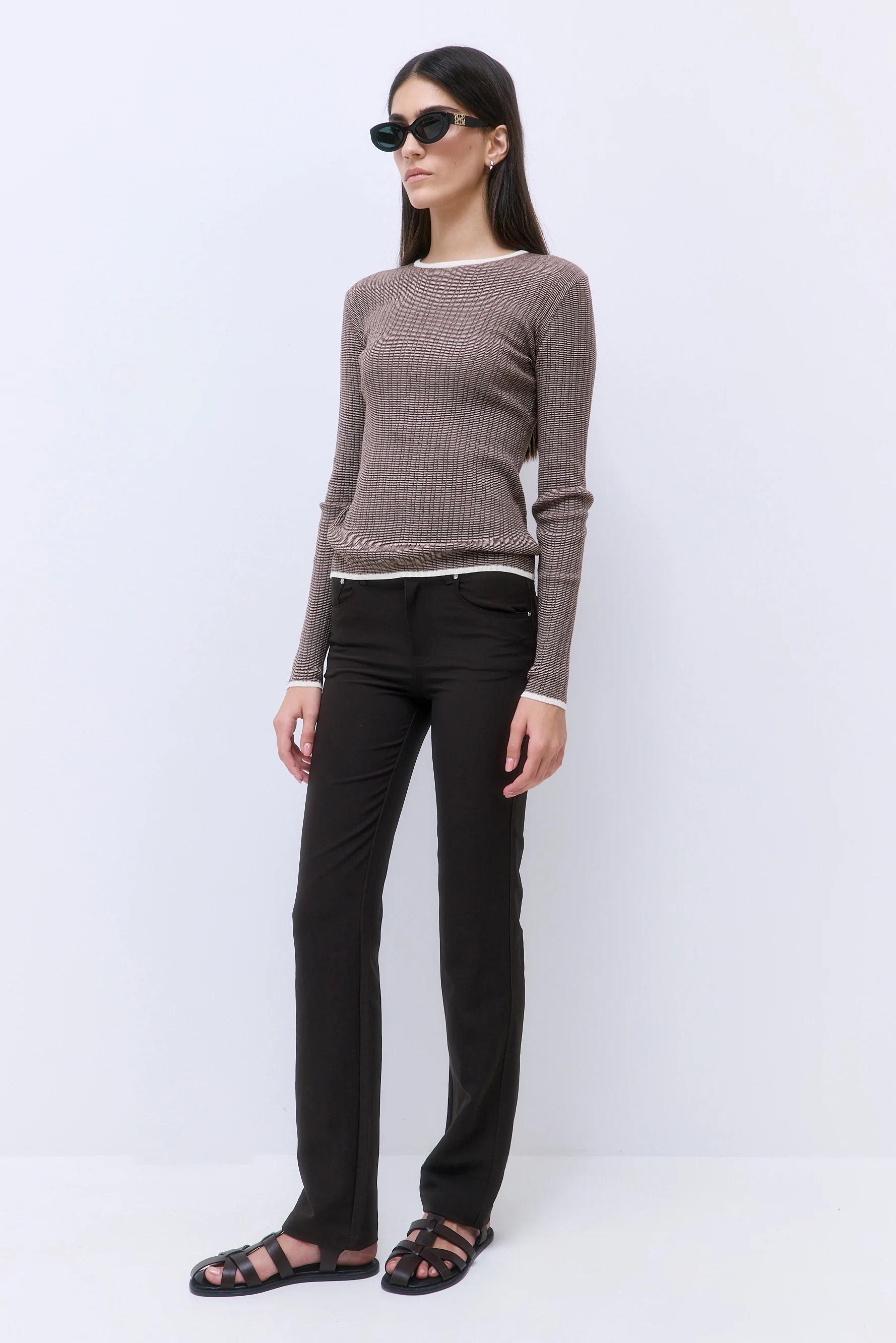 Long Sleeved Ribbed Knit - Image 4
