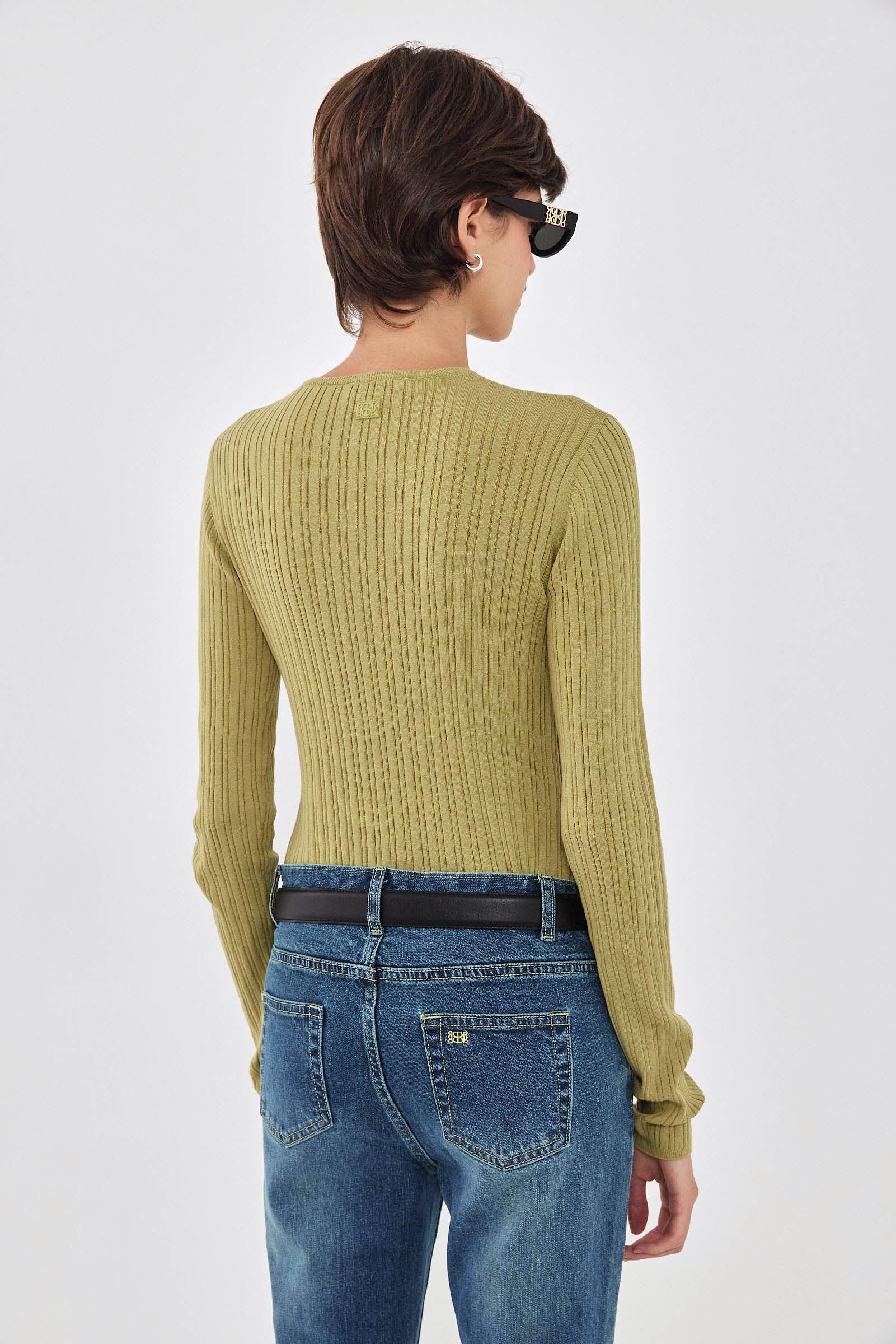 Long Sleeve Ribbed Knit - Image 5