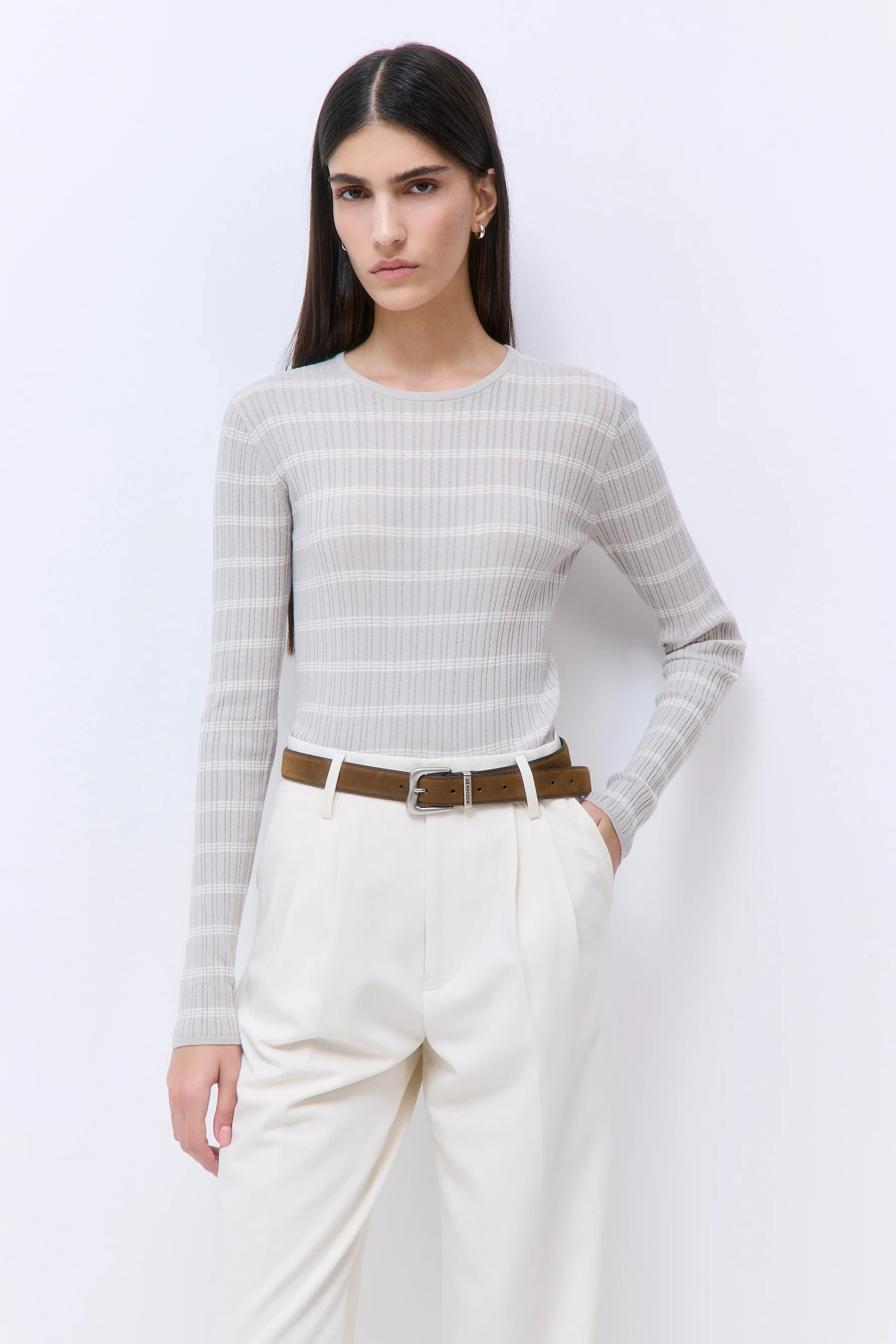 Long Sleeved Ribbed Knit