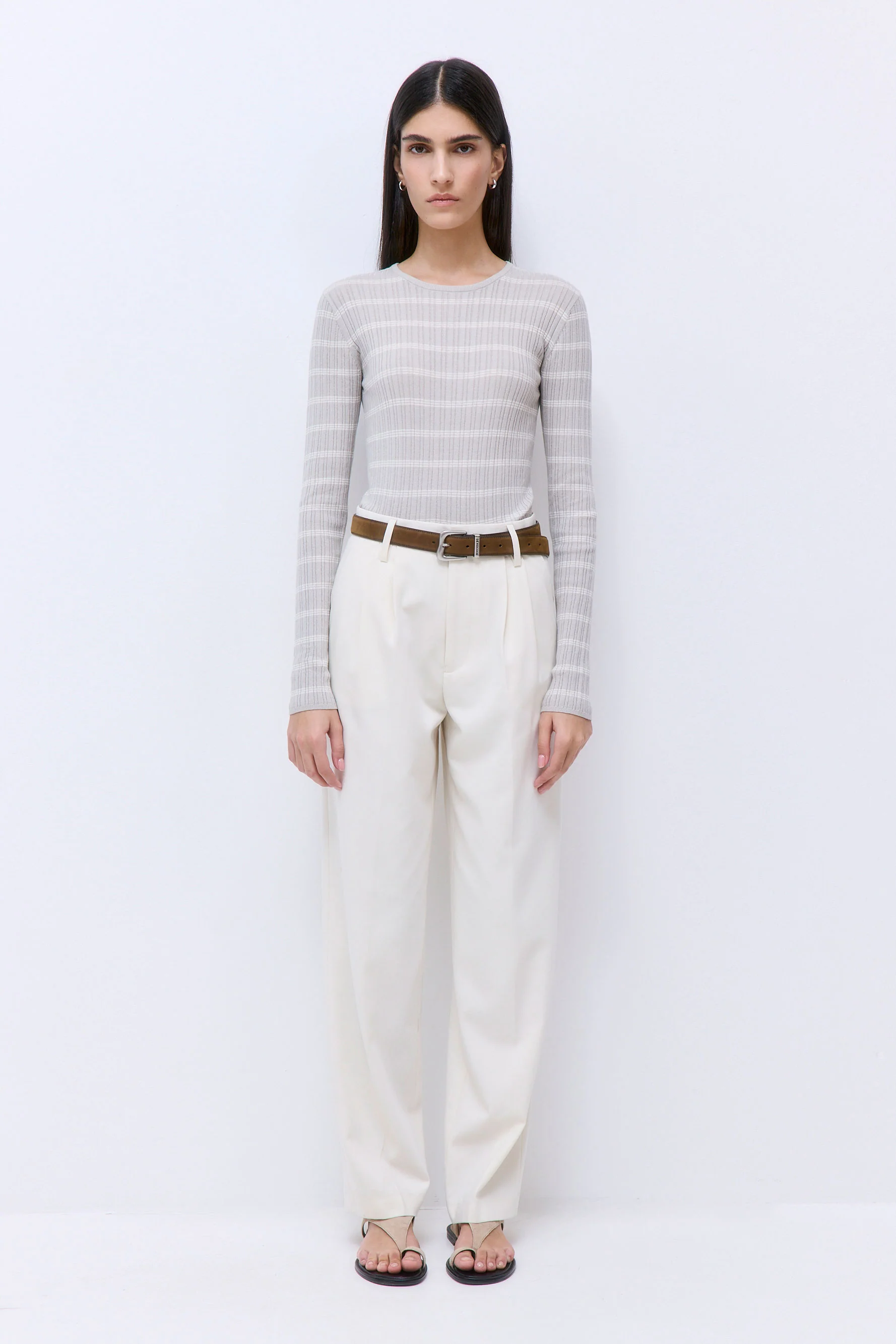 Long Sleeved Ribbed Knit - Image 2