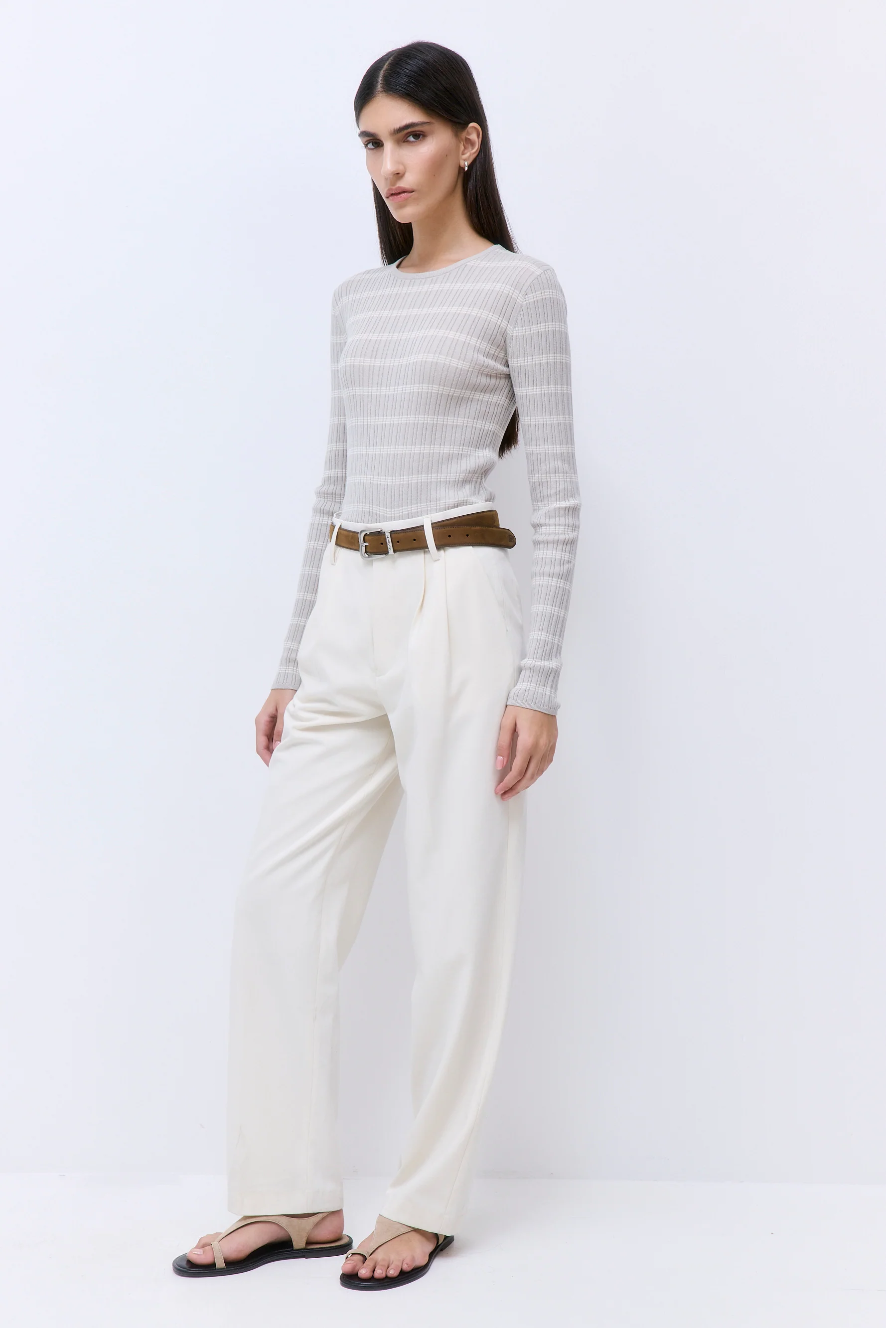 Long Sleeved Ribbed Knit - Image 4