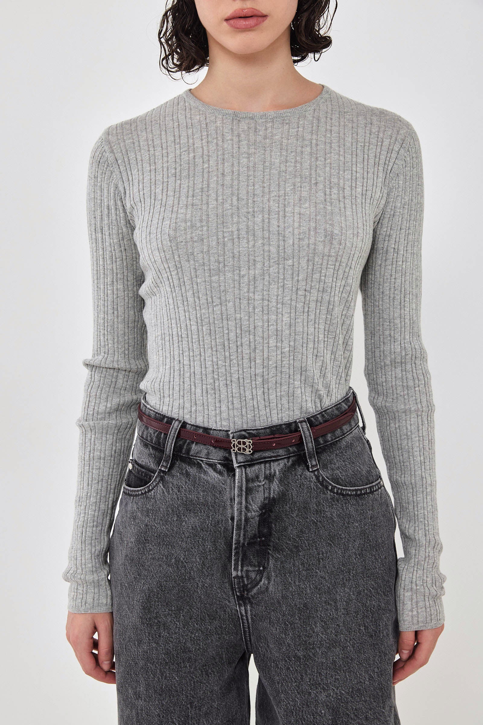 Long Sleeve Ribbed Knit - Image 6