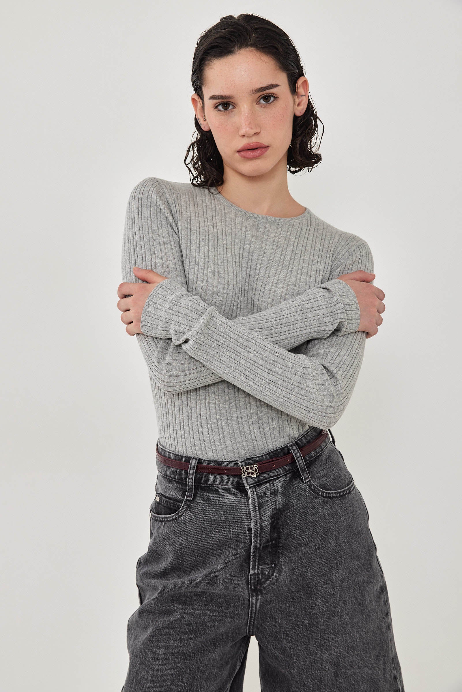 Long Sleeve Ribbed Knit - Image 8