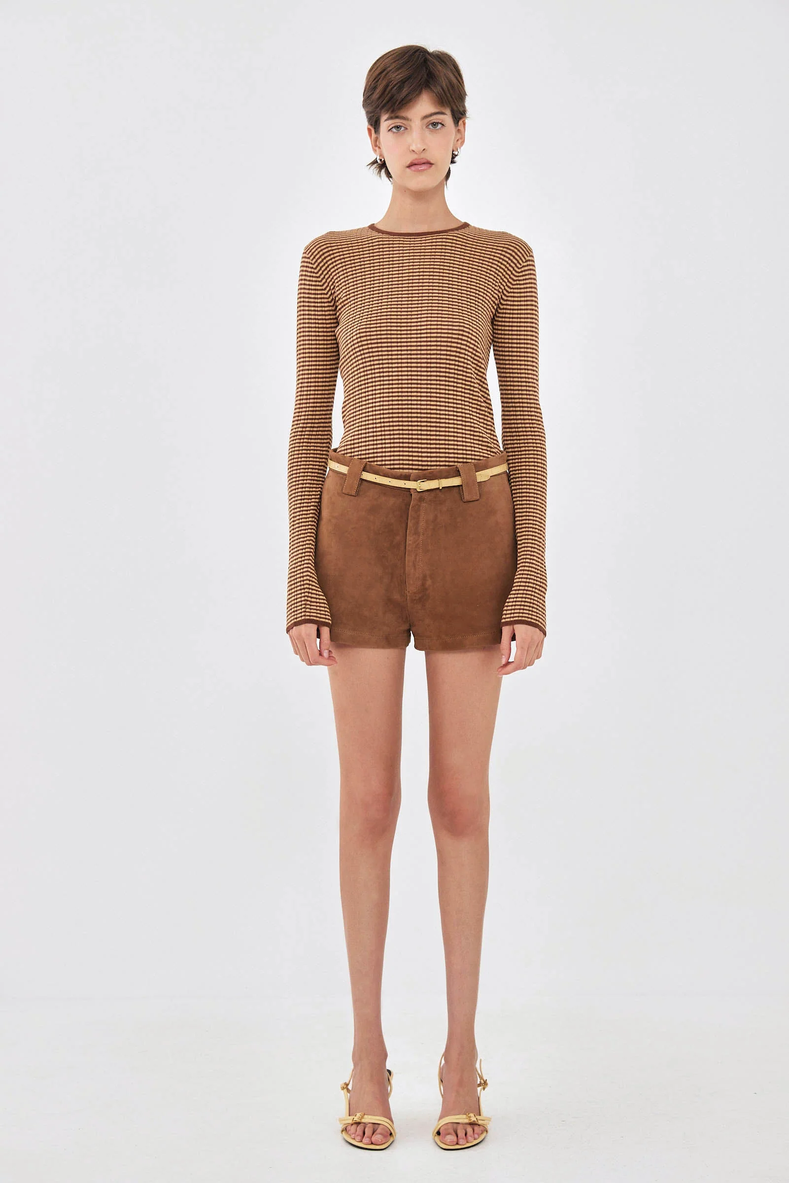 Long Sleeve Ribbed Striped Knit - Image 2