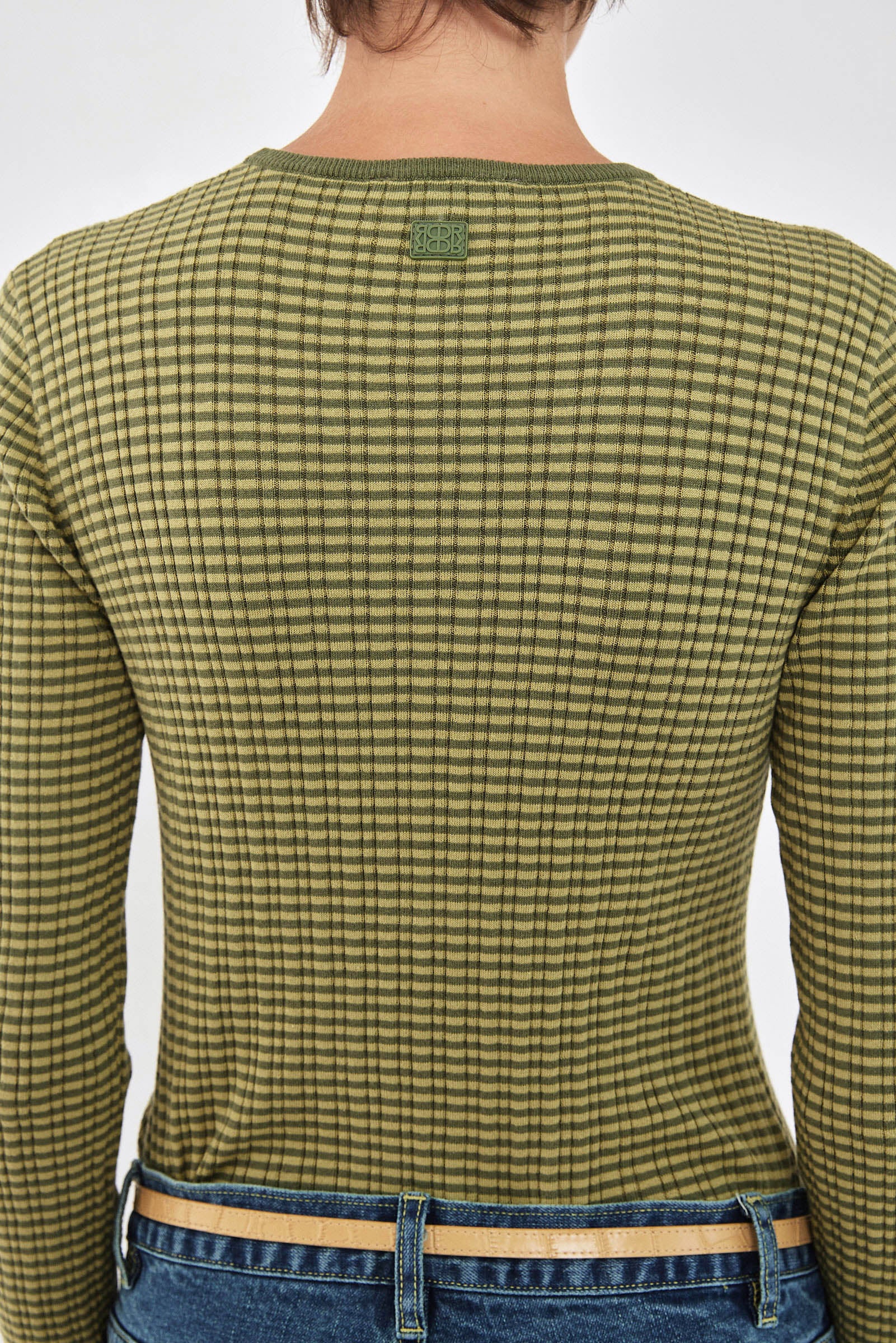 Long Sleeve Ribbed Striped Knit - Image 6