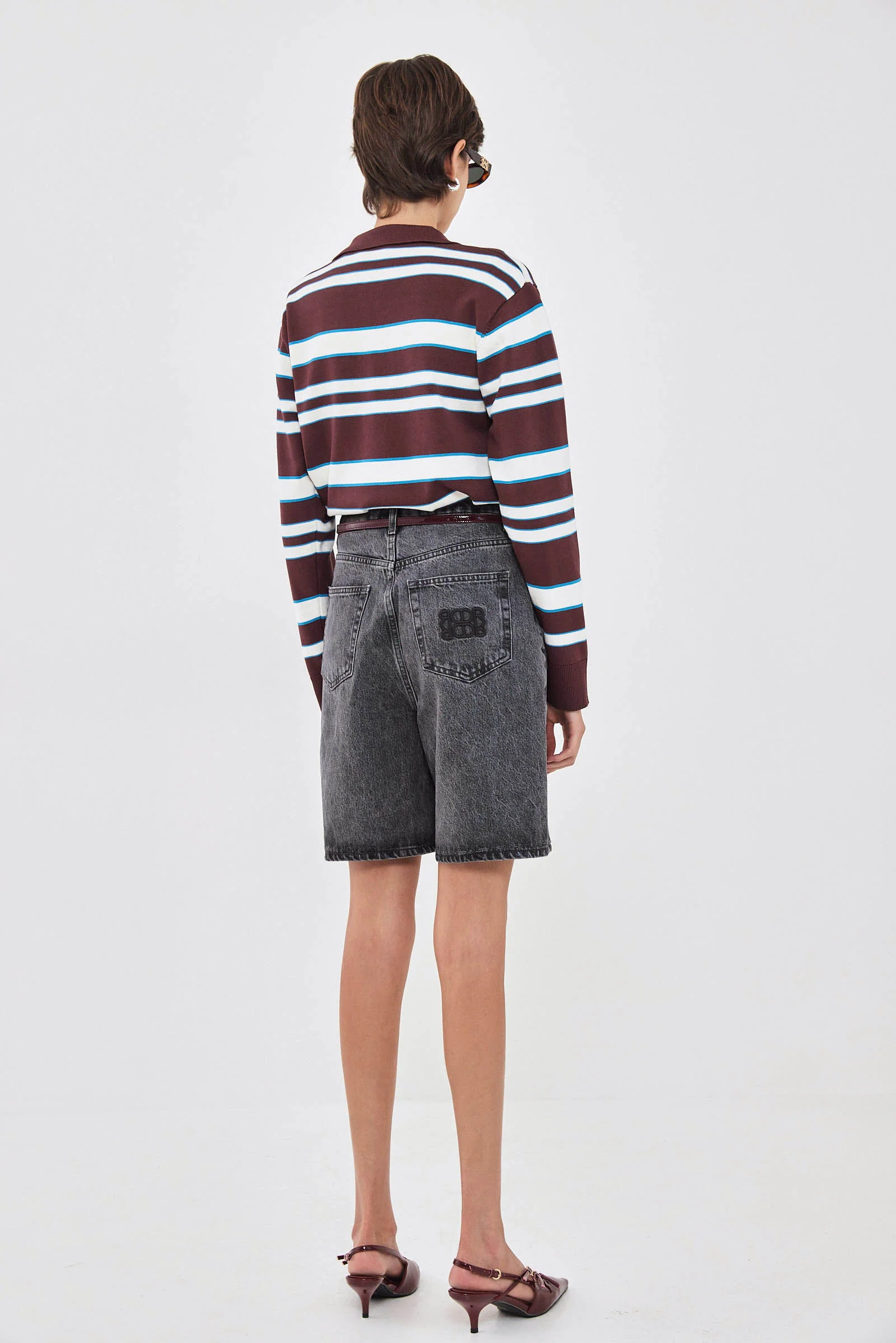 Long Sleeved Knitted Polo Shirt - Image 5