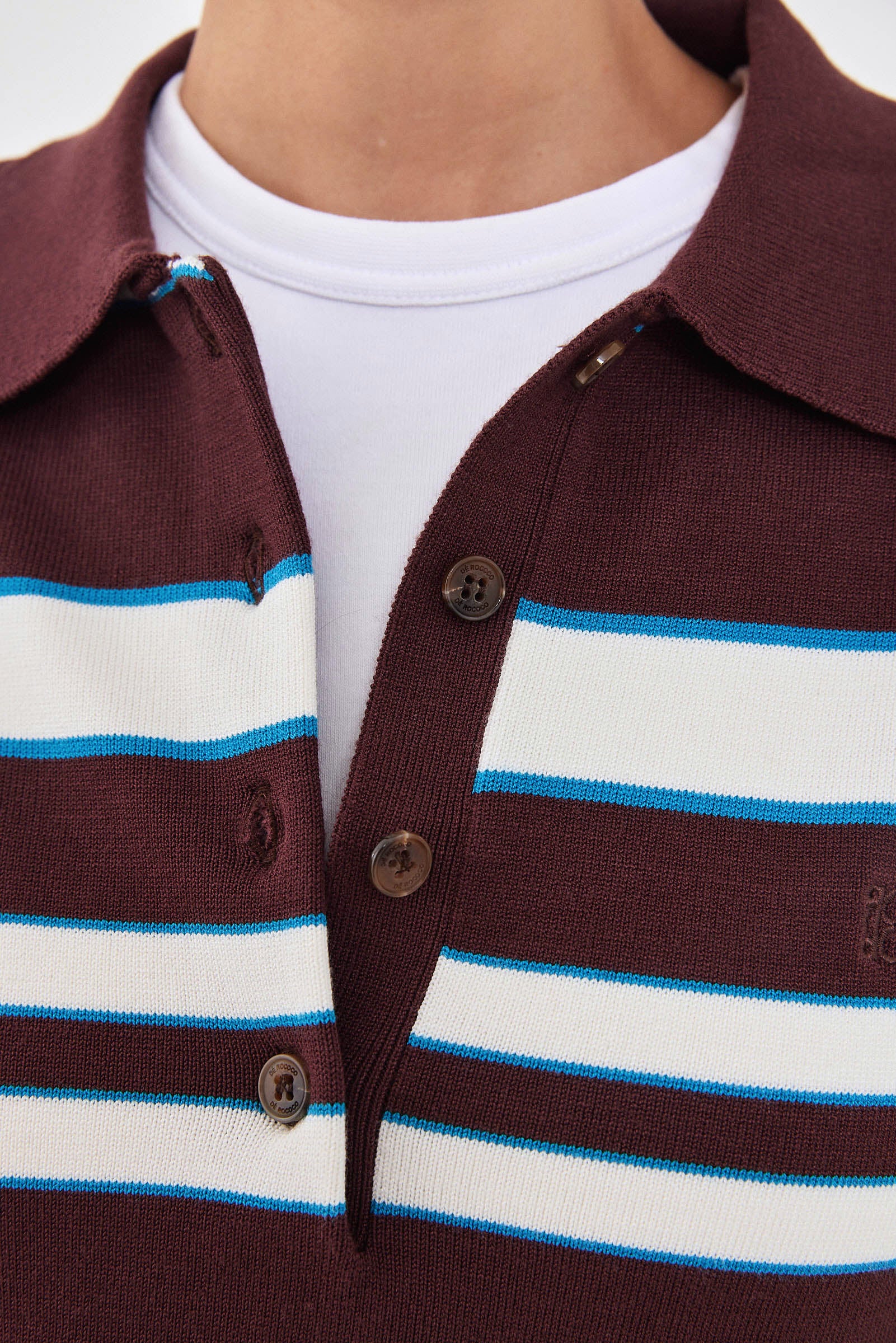 Long Sleeved Knitted Polo Shirt - Image 8