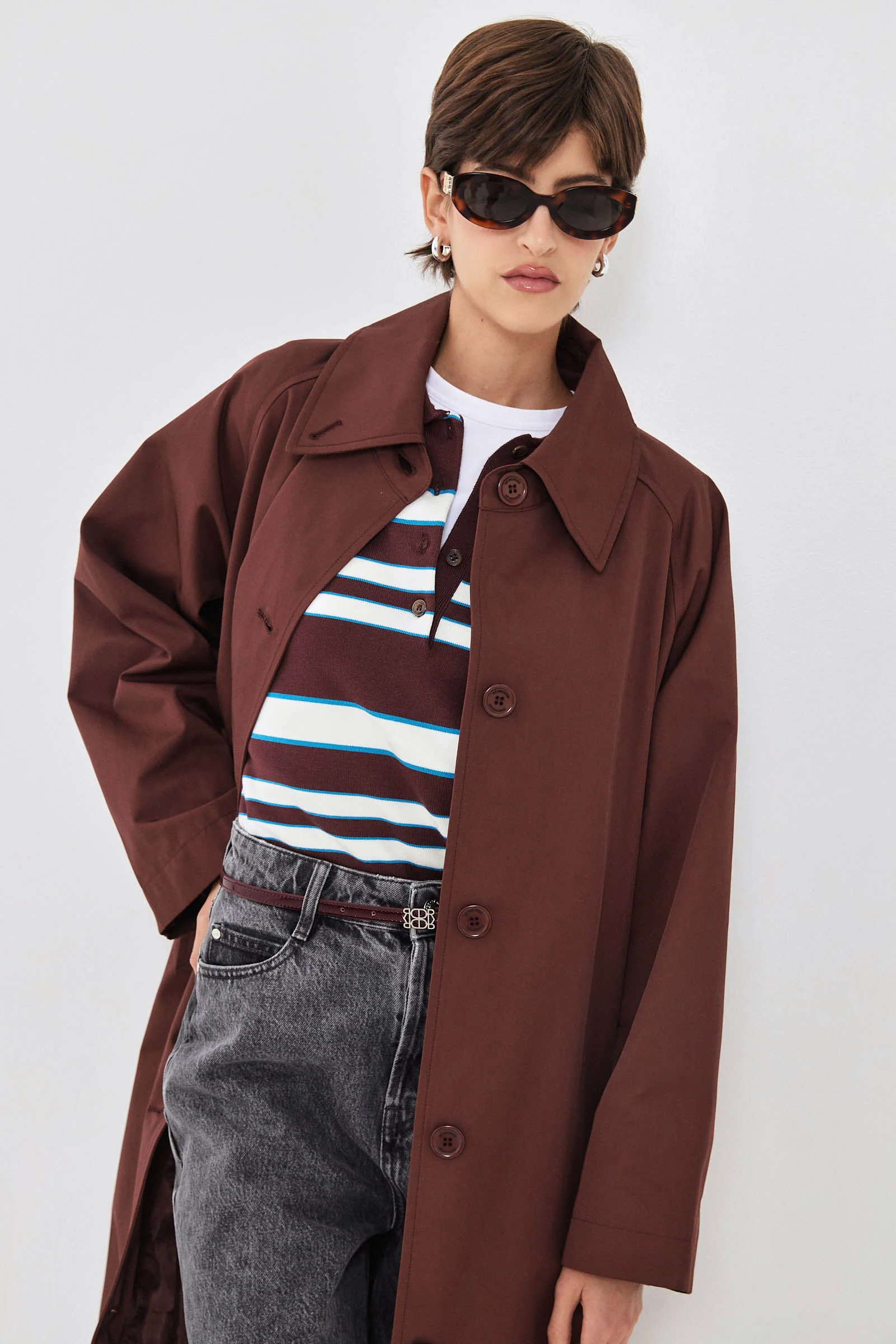 Long Sleeved Knitted Polo Shirt - Image 9