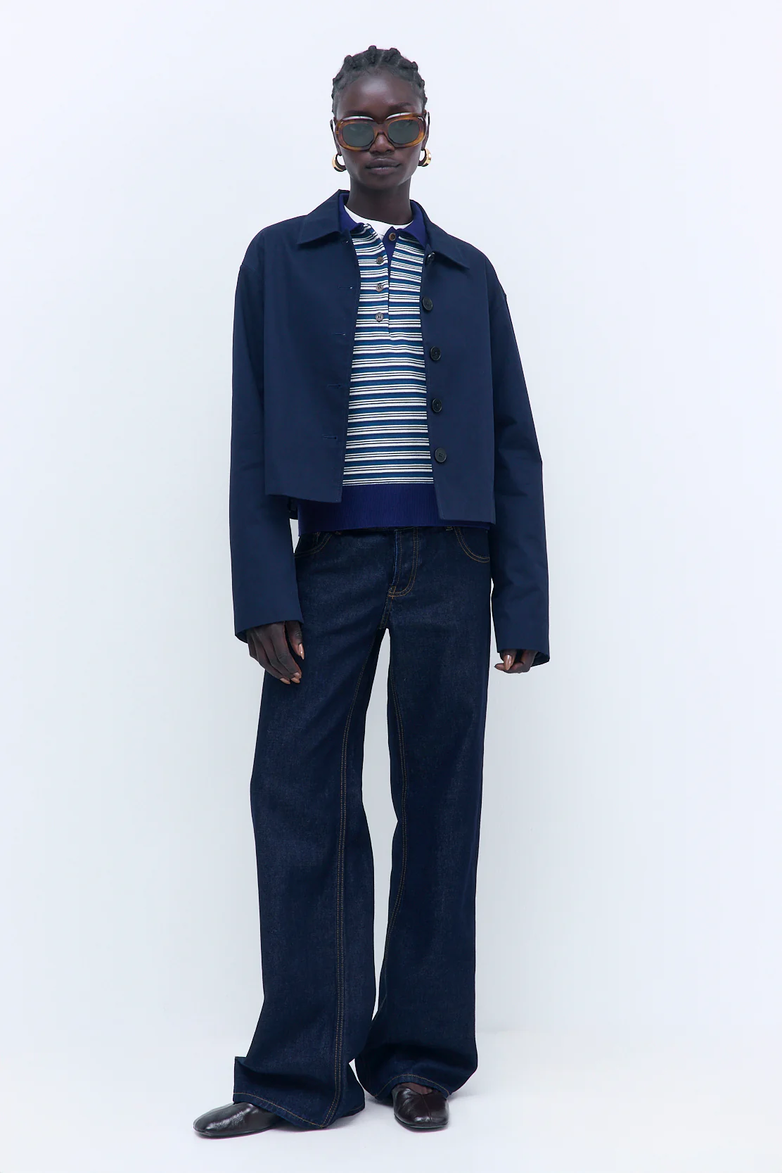 Long Sleeved Knitted Polo Shirt - Image 2