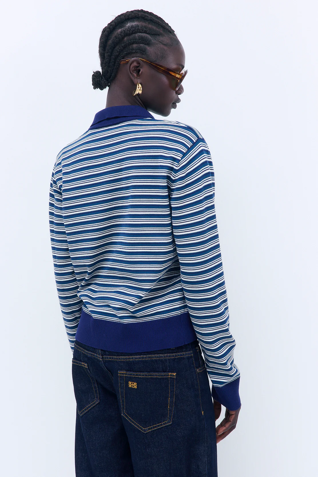Long Sleeved Knitted Polo Shirt - Image 5