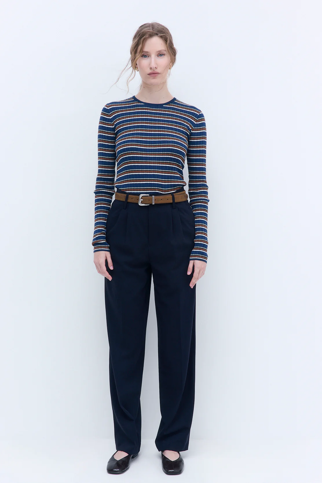 Long Sleeved Ribbed Knit - Image 2