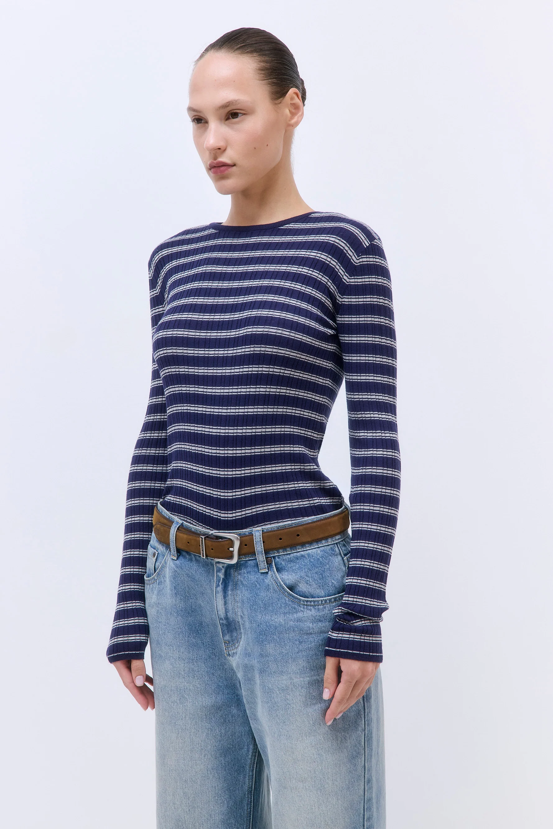 Long Sleeved Ribbed Knit - Image 4