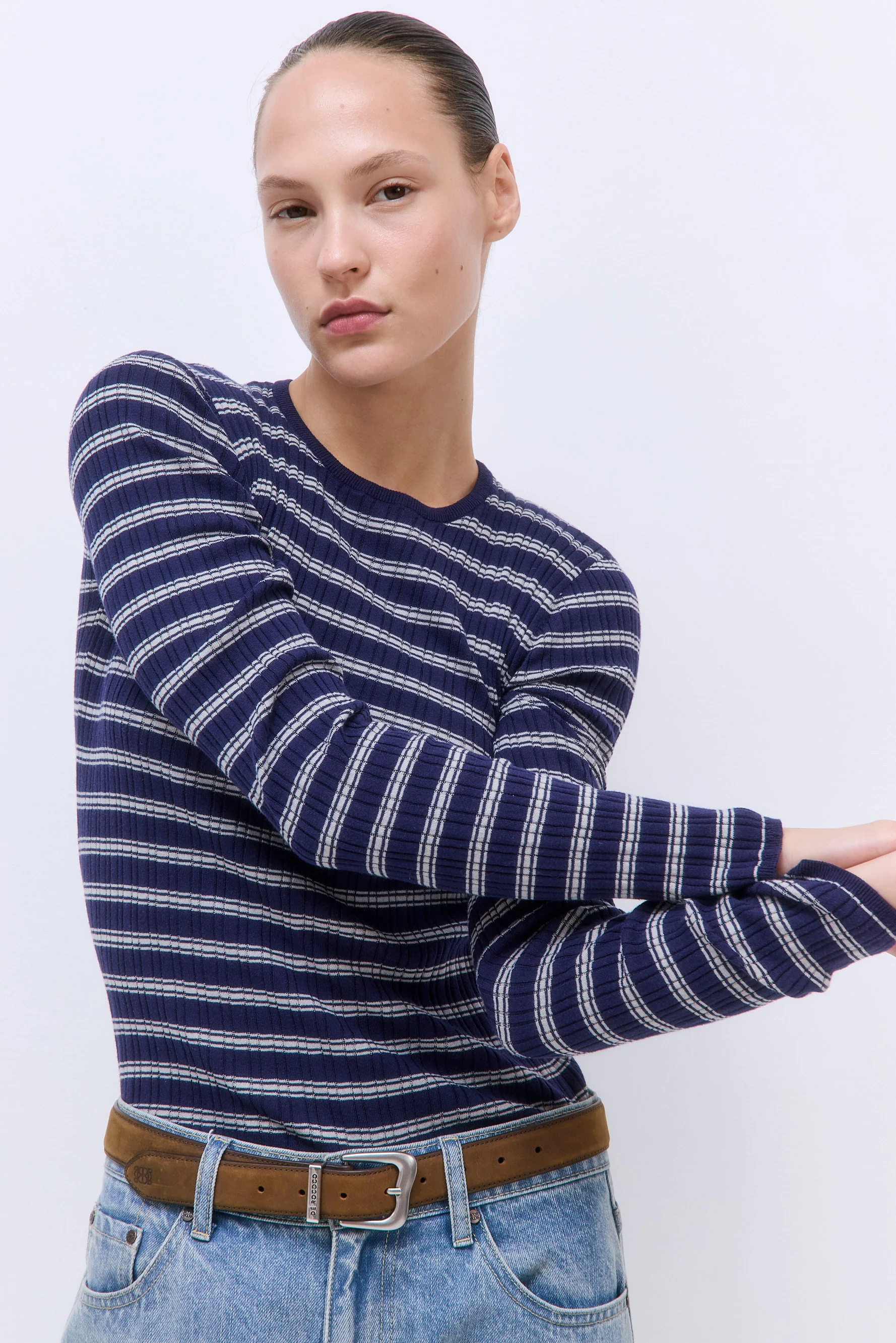 Long Sleeved Ribbed Knit - Image 6