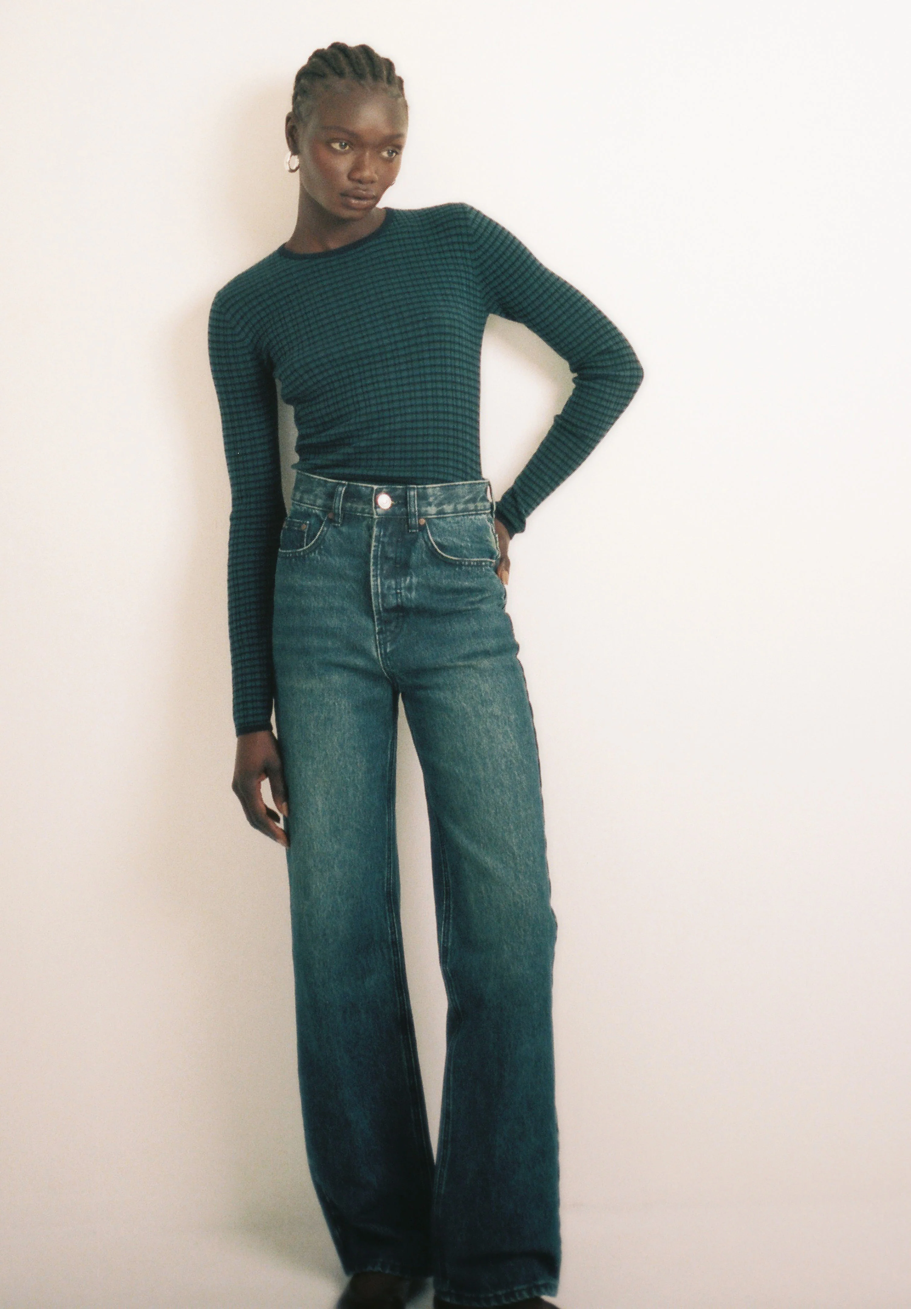 Long Sleeved Ribbed Knit - Image 2