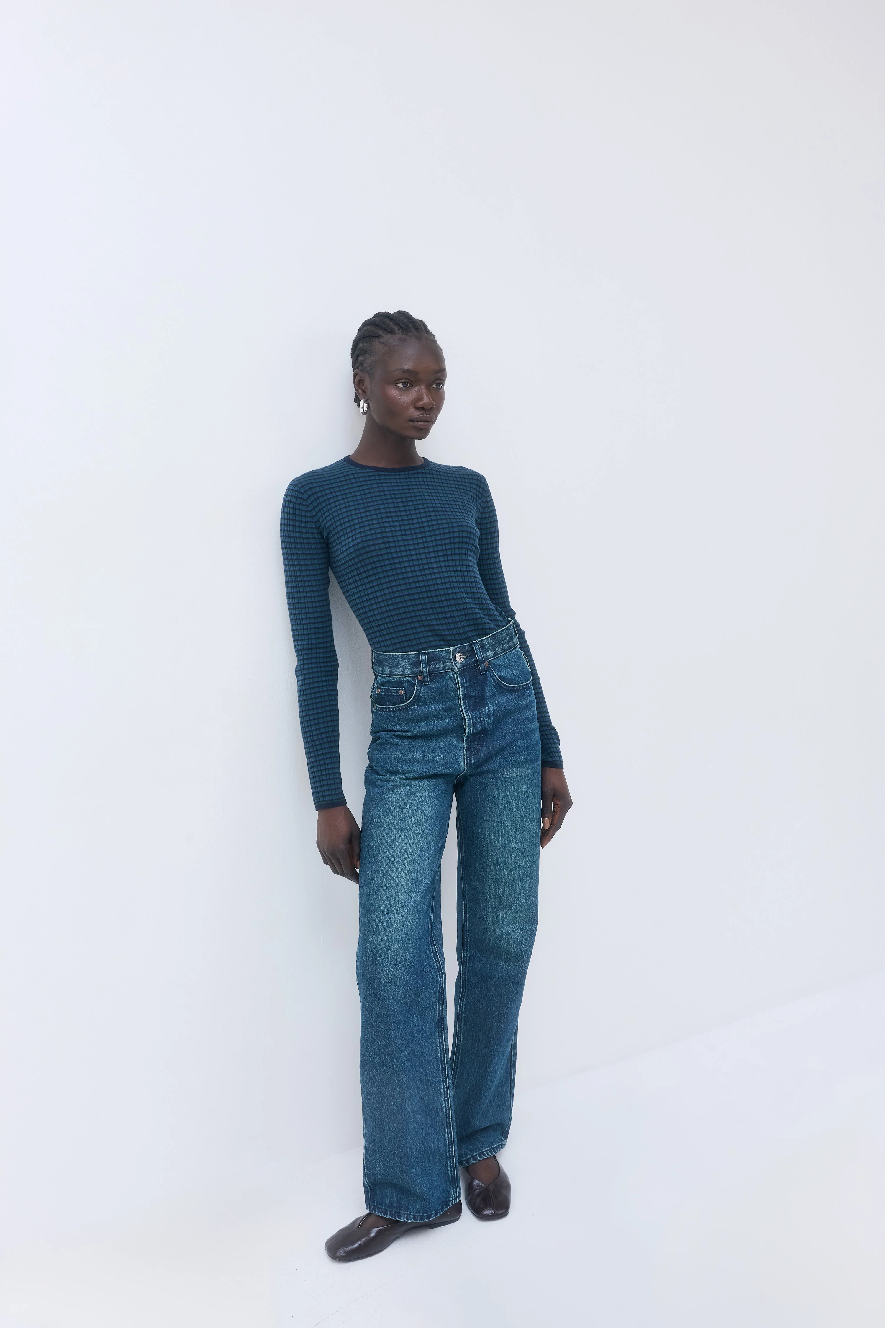 Long Sleeved Ribbed Knit - Image 3